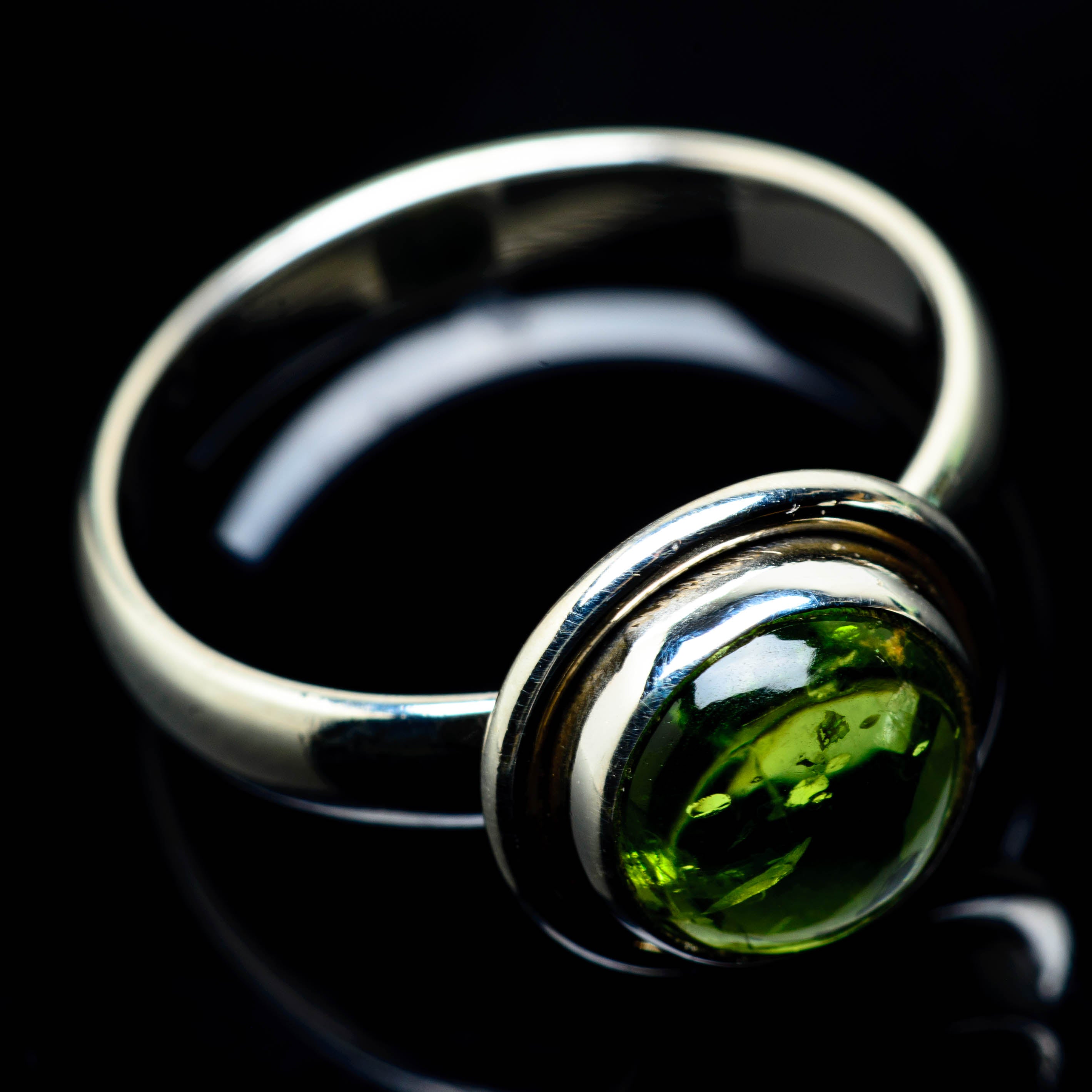 Peridot Rings handcrafted by Anasilvercos - RING24726