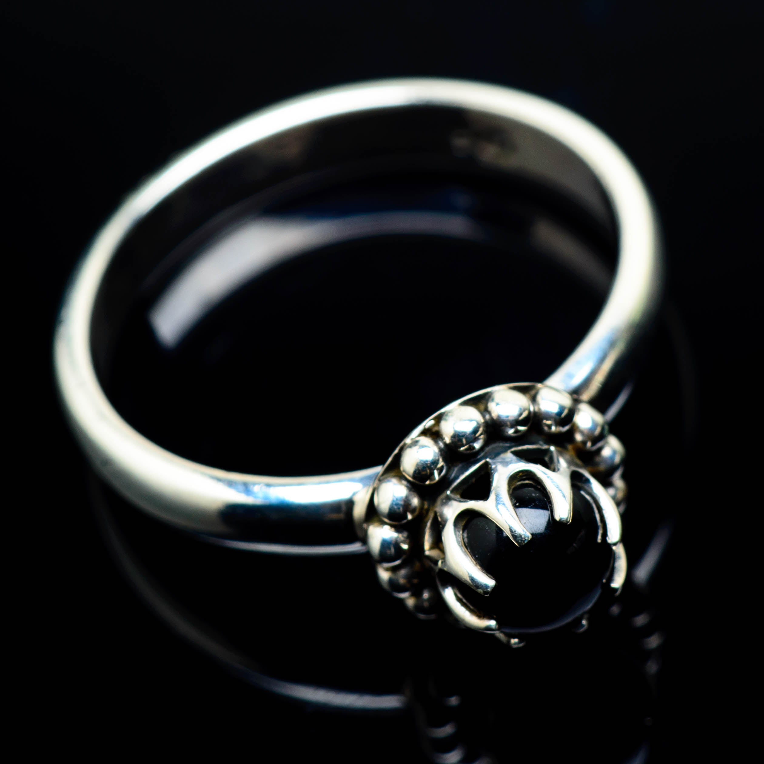 Black Onyx Rings handcrafted by Anasilvercos - RING24739