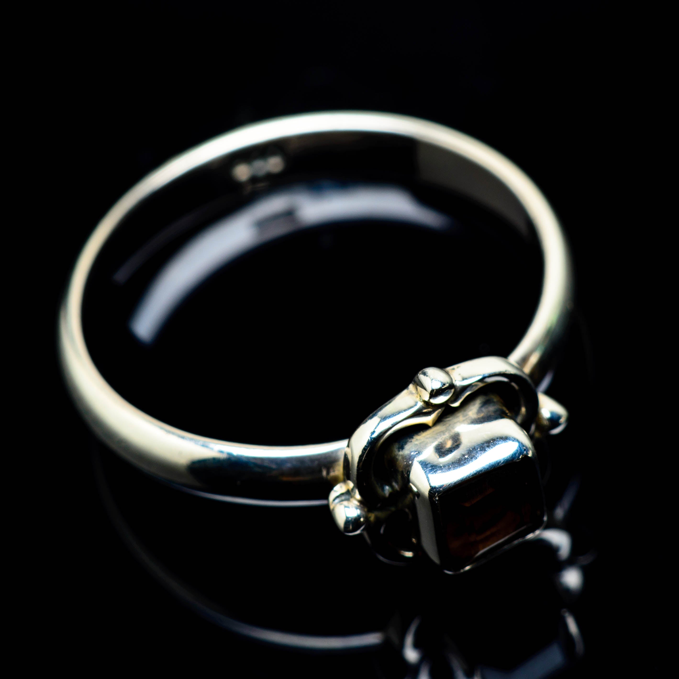 Smoky Quartz Rings handcrafted by Anasilvercos - RING24816