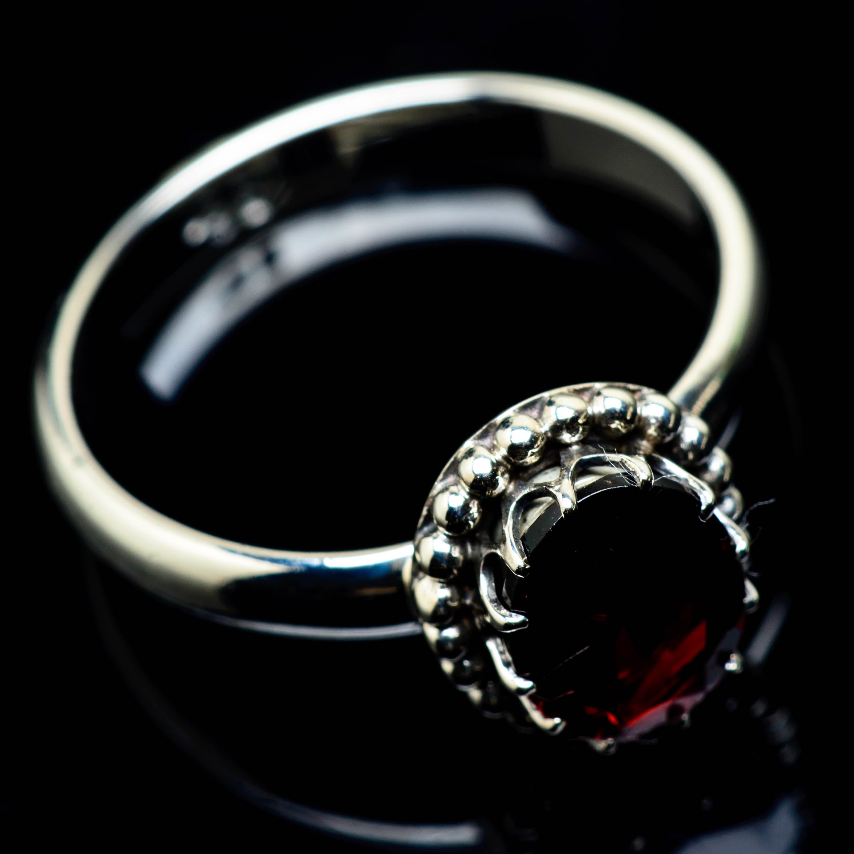 Garnet Rings handcrafted by Anasilvercos - RING24821
