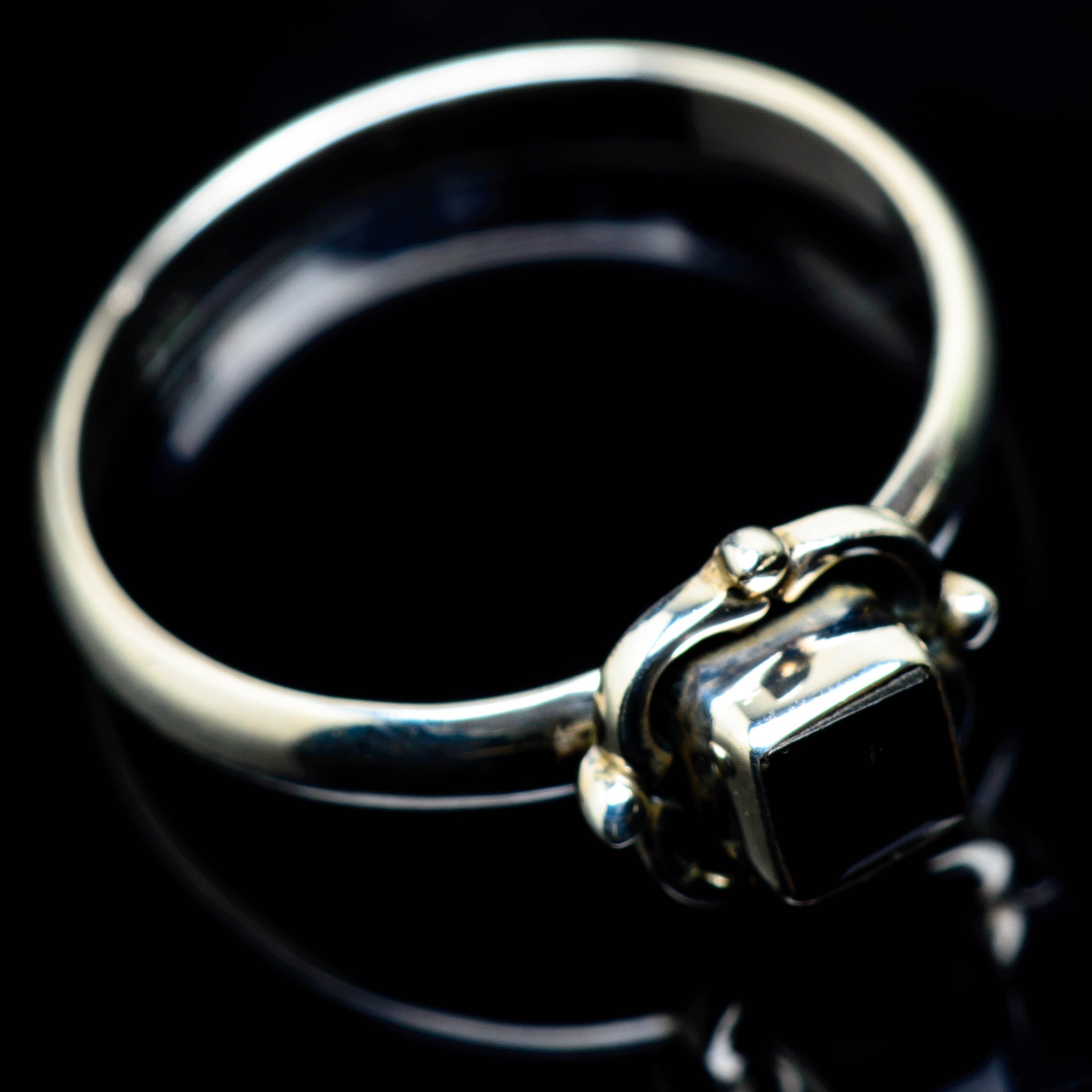 Black Onyx Rings handcrafted by Anasilvercos - RING24886