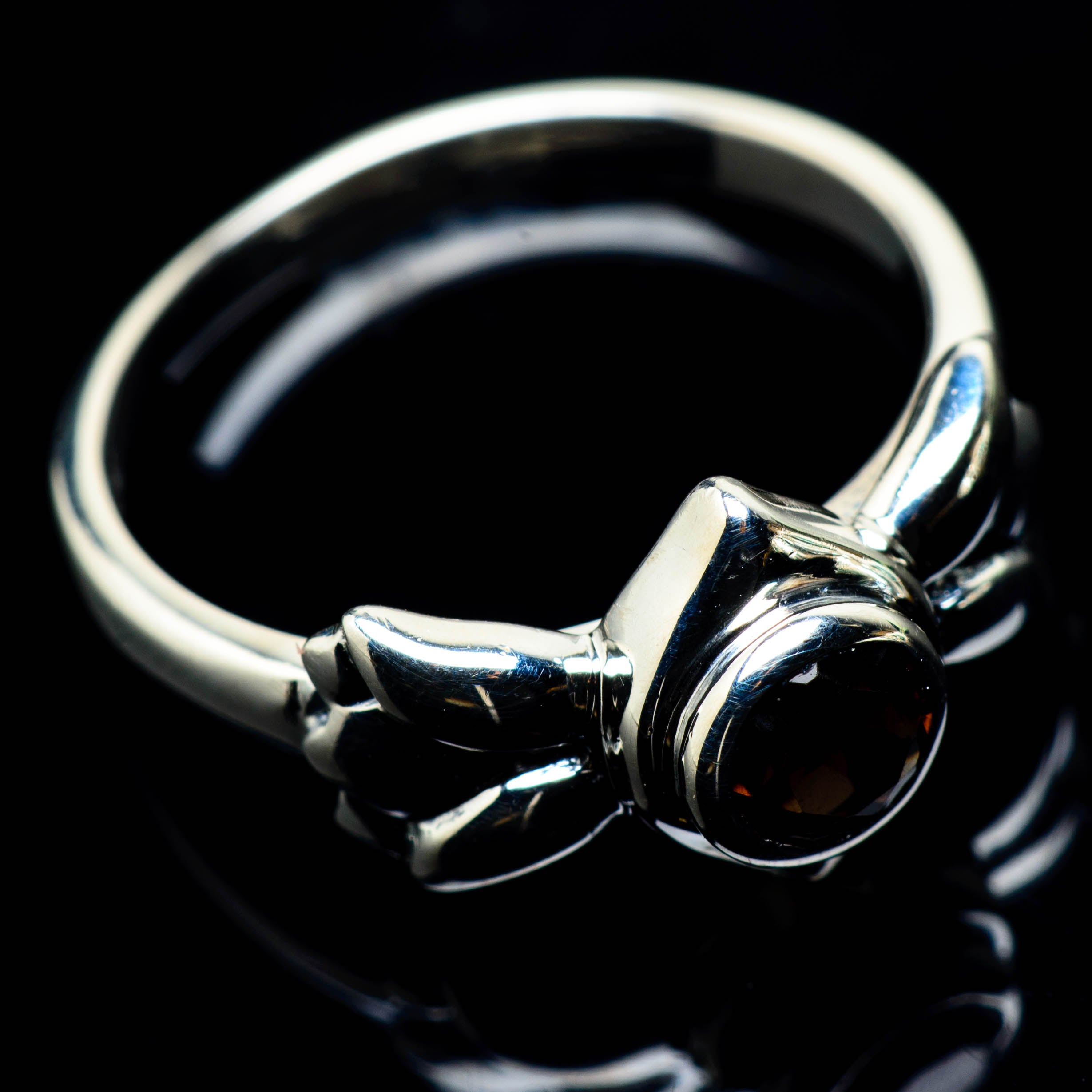 Smoky Quartz Rings handcrafted by Anasilvercos - RING24901