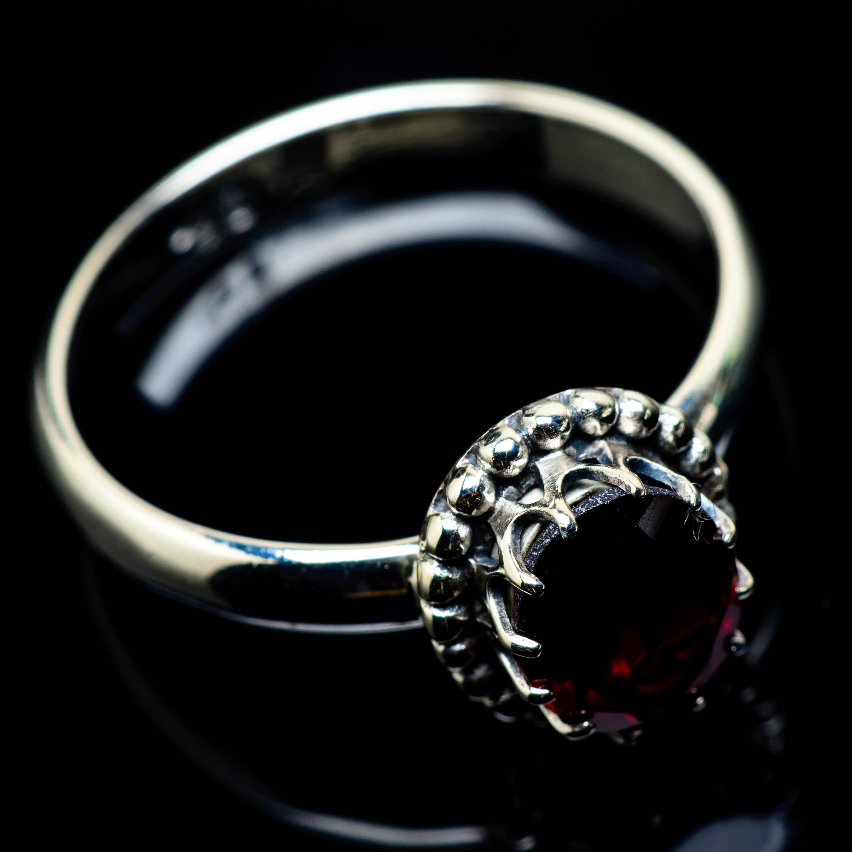 Garnet Rings handcrafted by Anasilvercos - RING24908