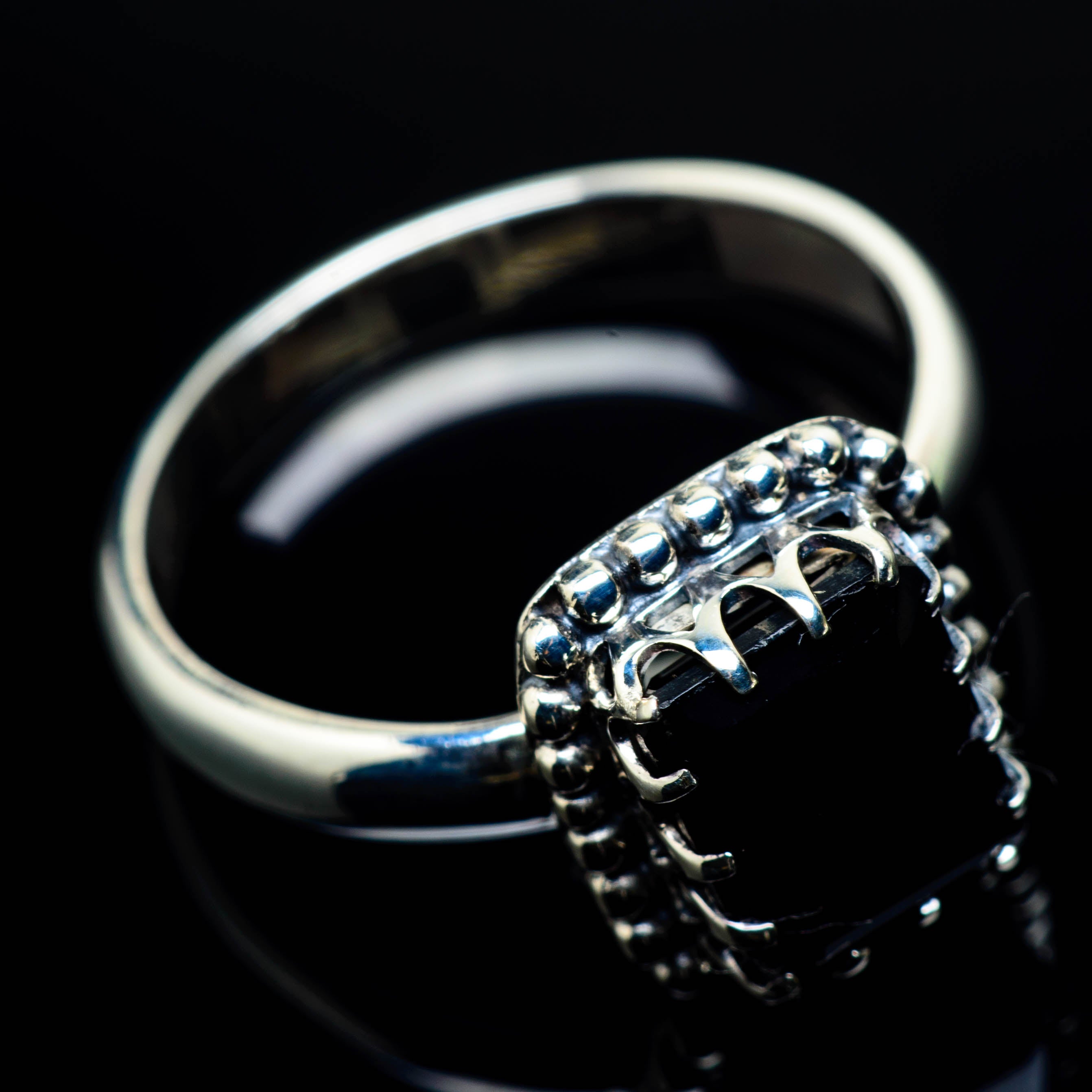 Black Onyx Rings handcrafted by Anasilvercos - RING24913
