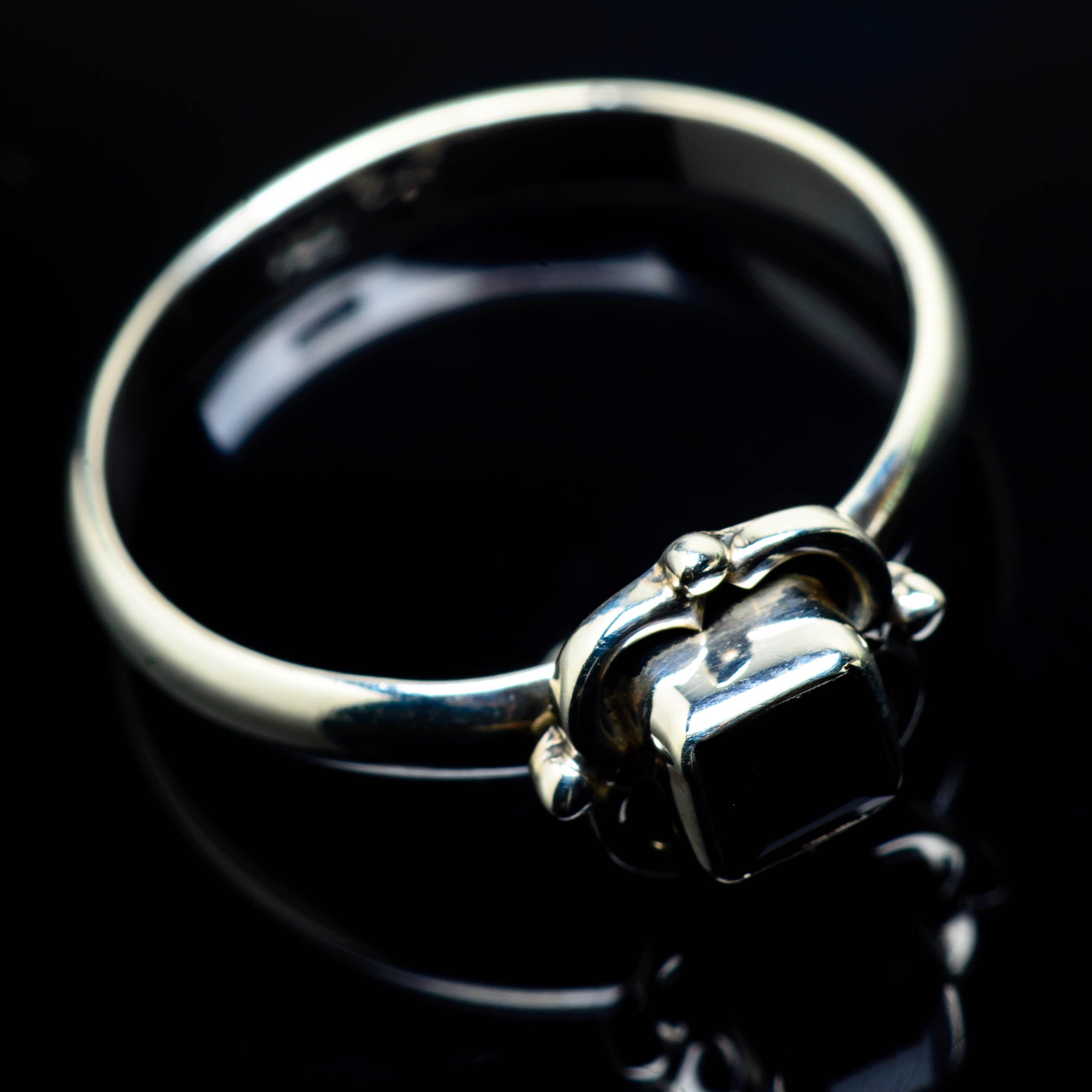 Black Onyx Rings handcrafted by Anasilvercos - RING24969