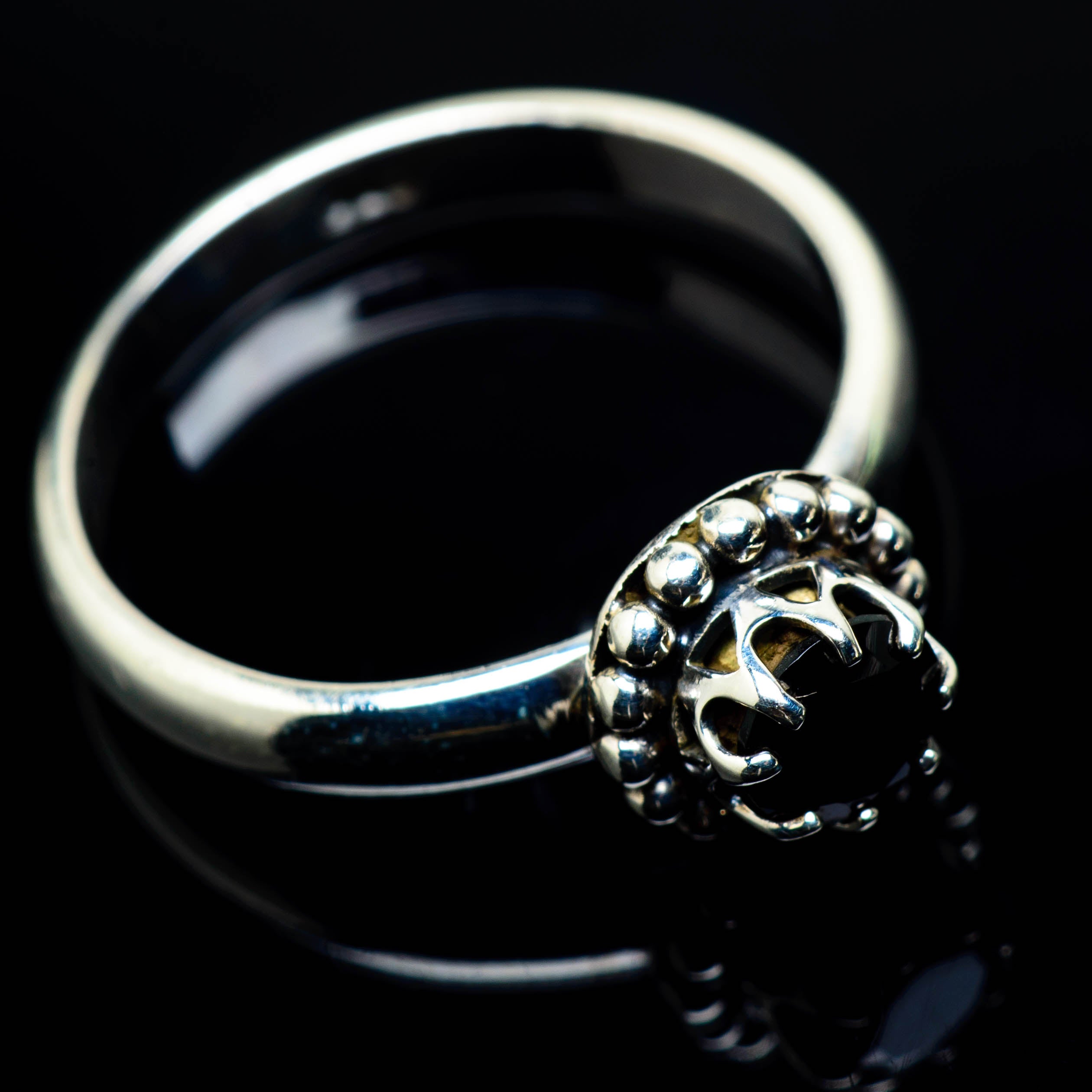 Black Onyx Rings handcrafted by Anasilvercos - RING24997