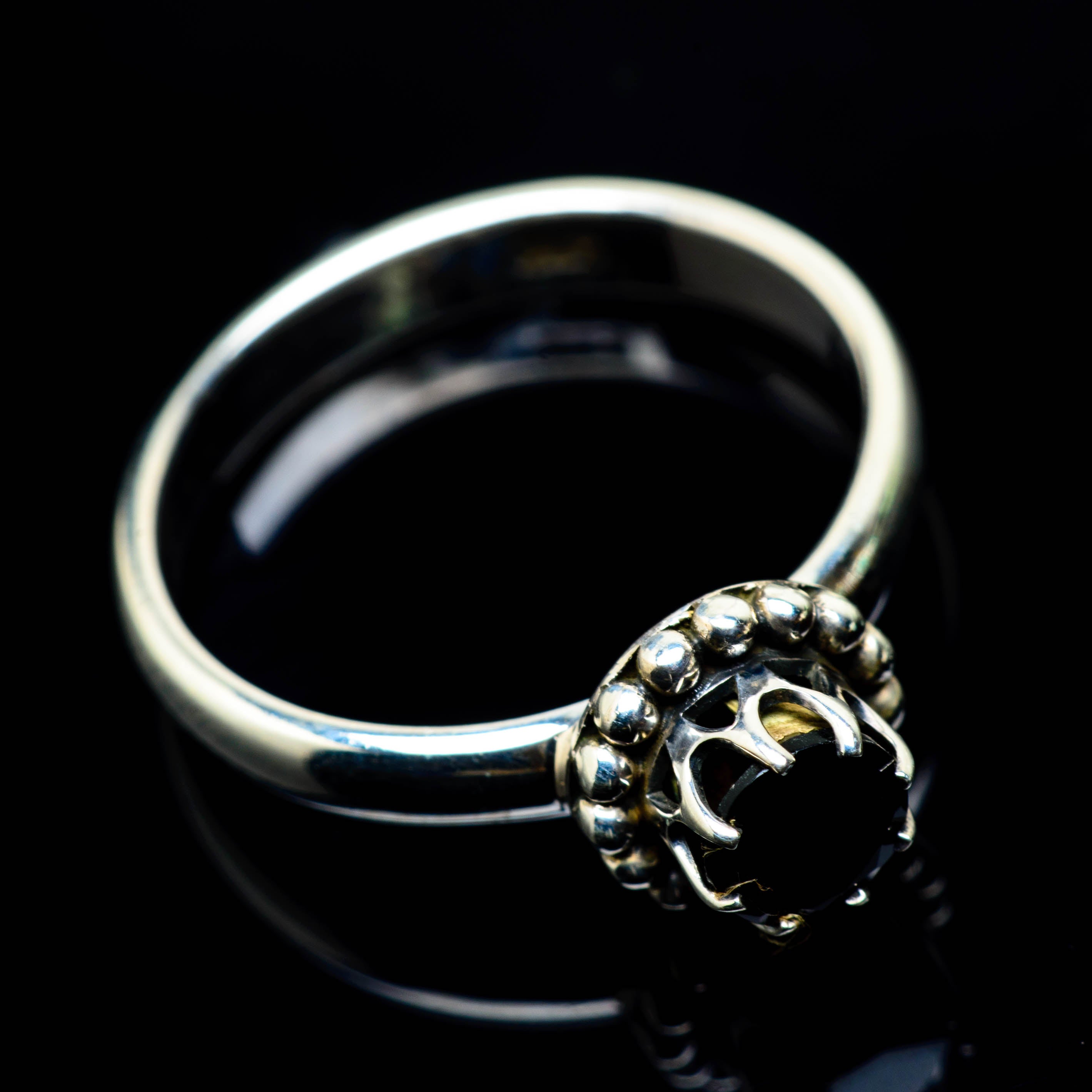 Black Onyx Rings handcrafted by Anasilvercos - RING25021