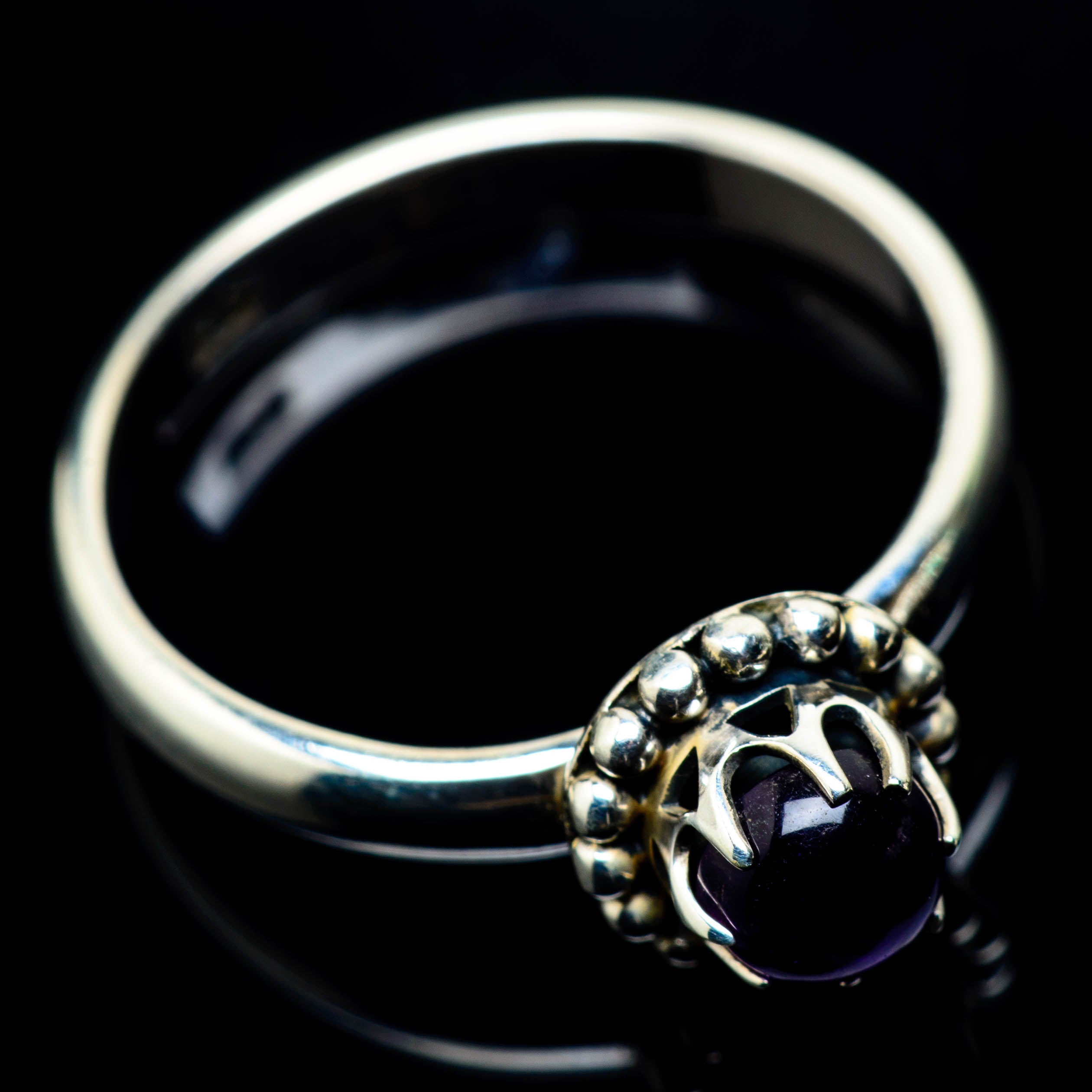 Amethyst Rings handcrafted by Anasilvercos - RING25041