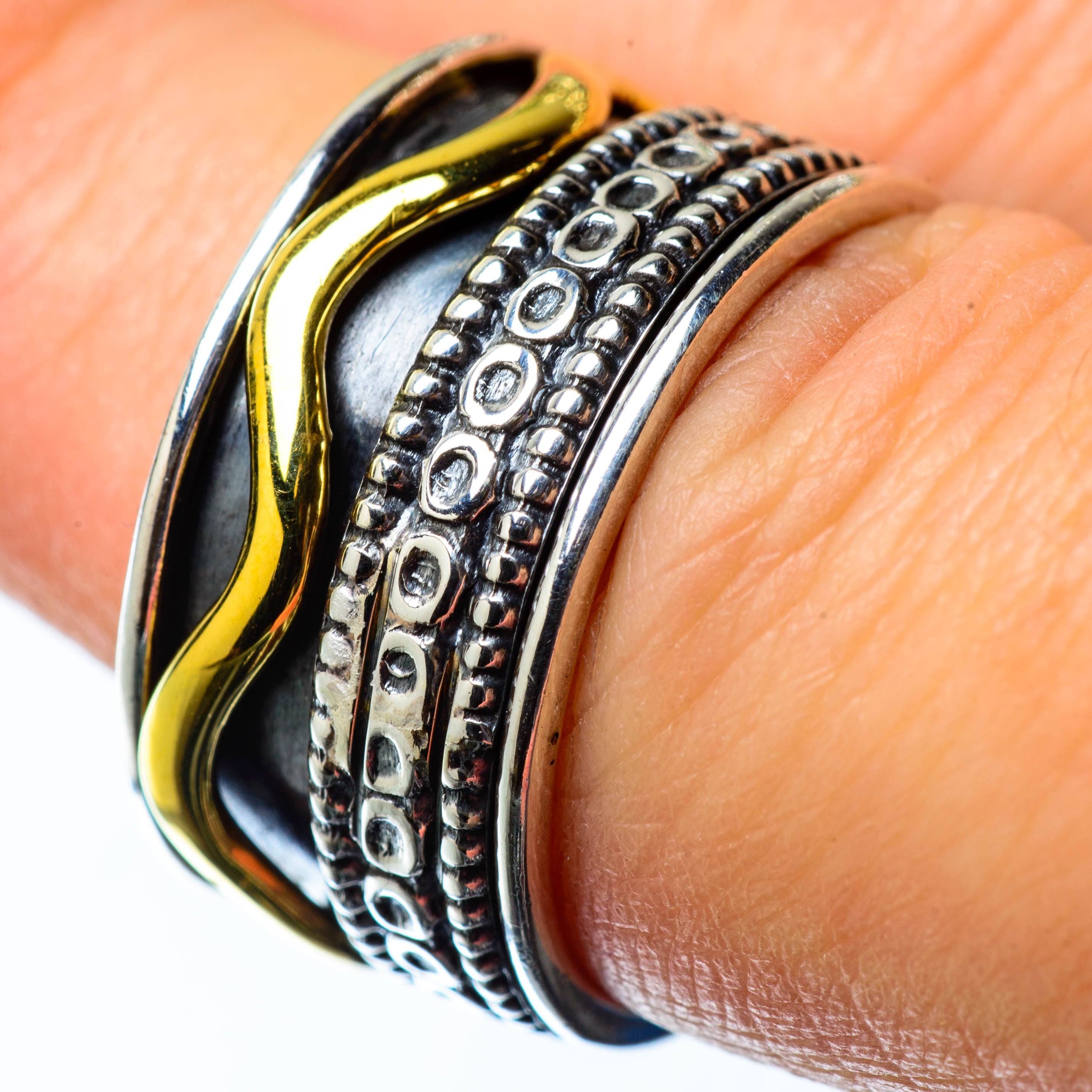 Meditation Spinner Rings handcrafted by Anasilvercos - RING25251