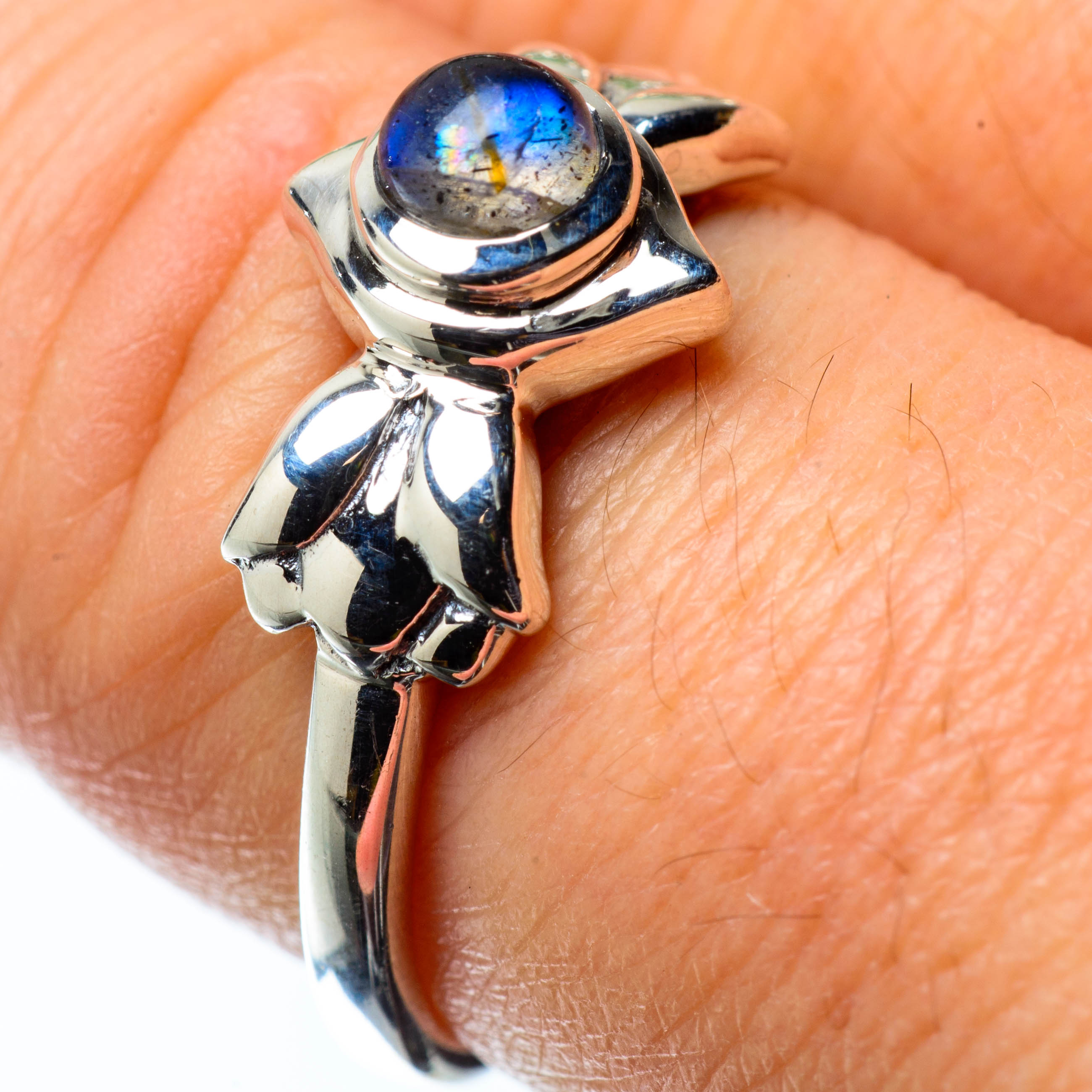 Labradorite Rings handcrafted by Anasilvercos - RING25263