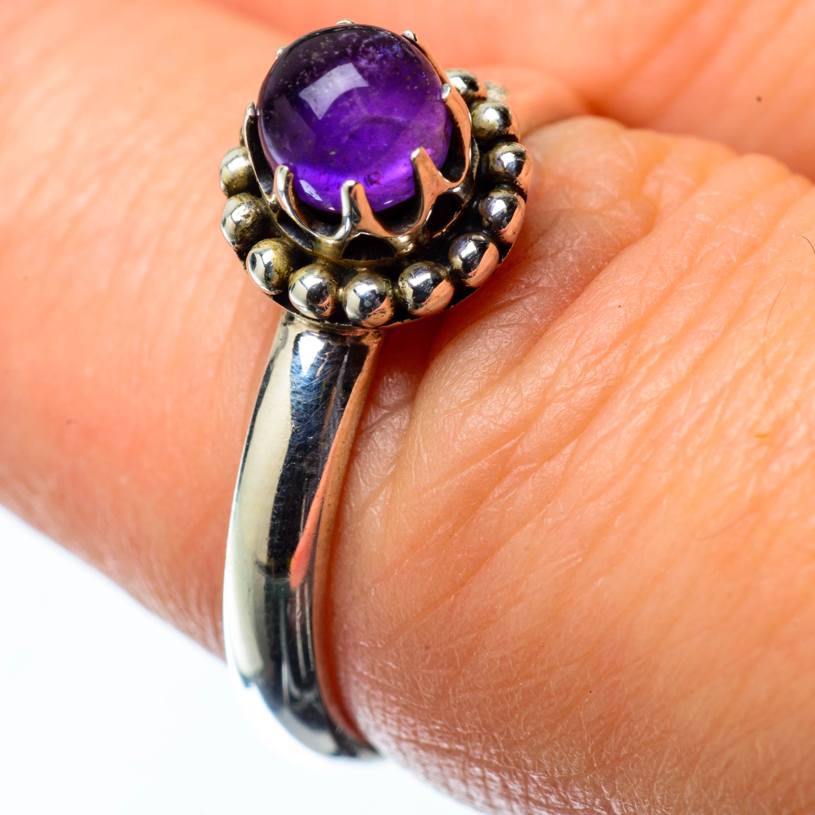 Amethyst Rings handcrafted by Anasilvercos - RING25280