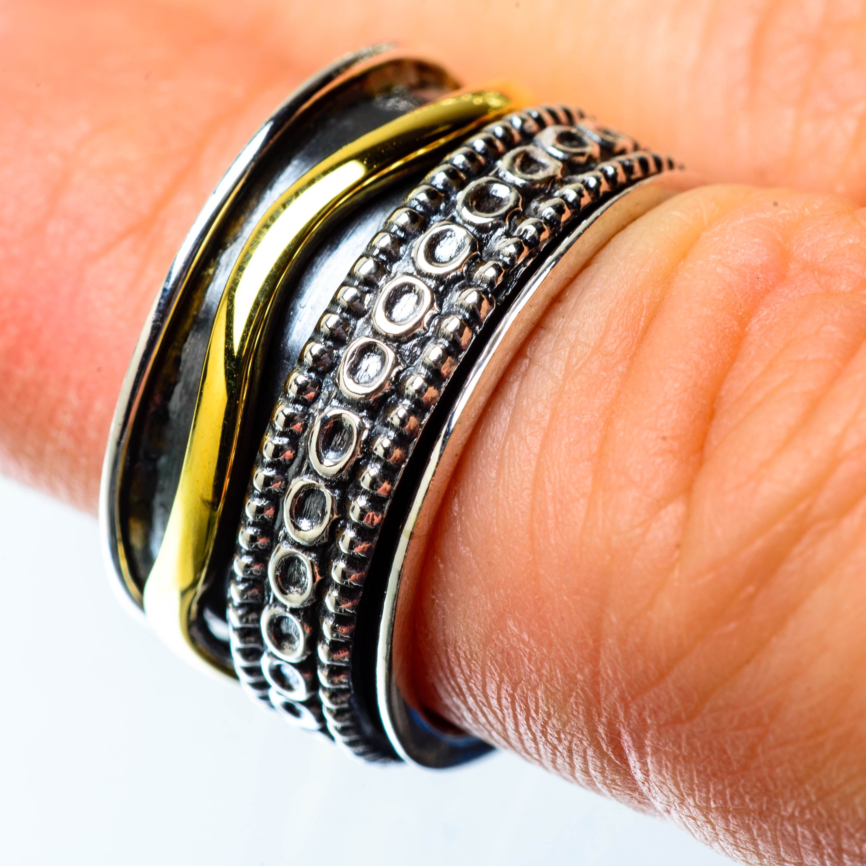 Meditation Spinner Rings handcrafted by Anasilvercos - RING25352