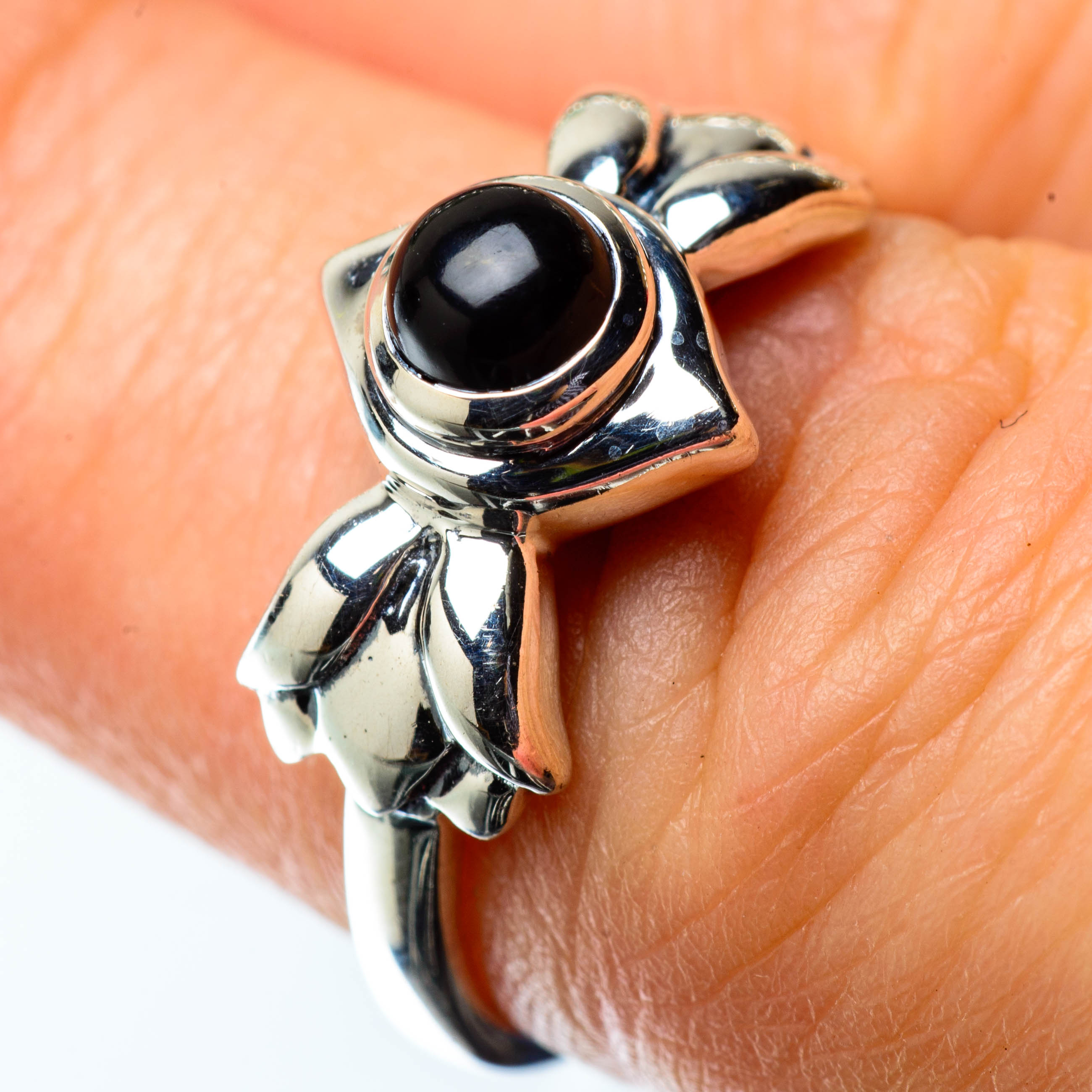 Black Onyx Rings handcrafted by Anasilvercos - RING25353
