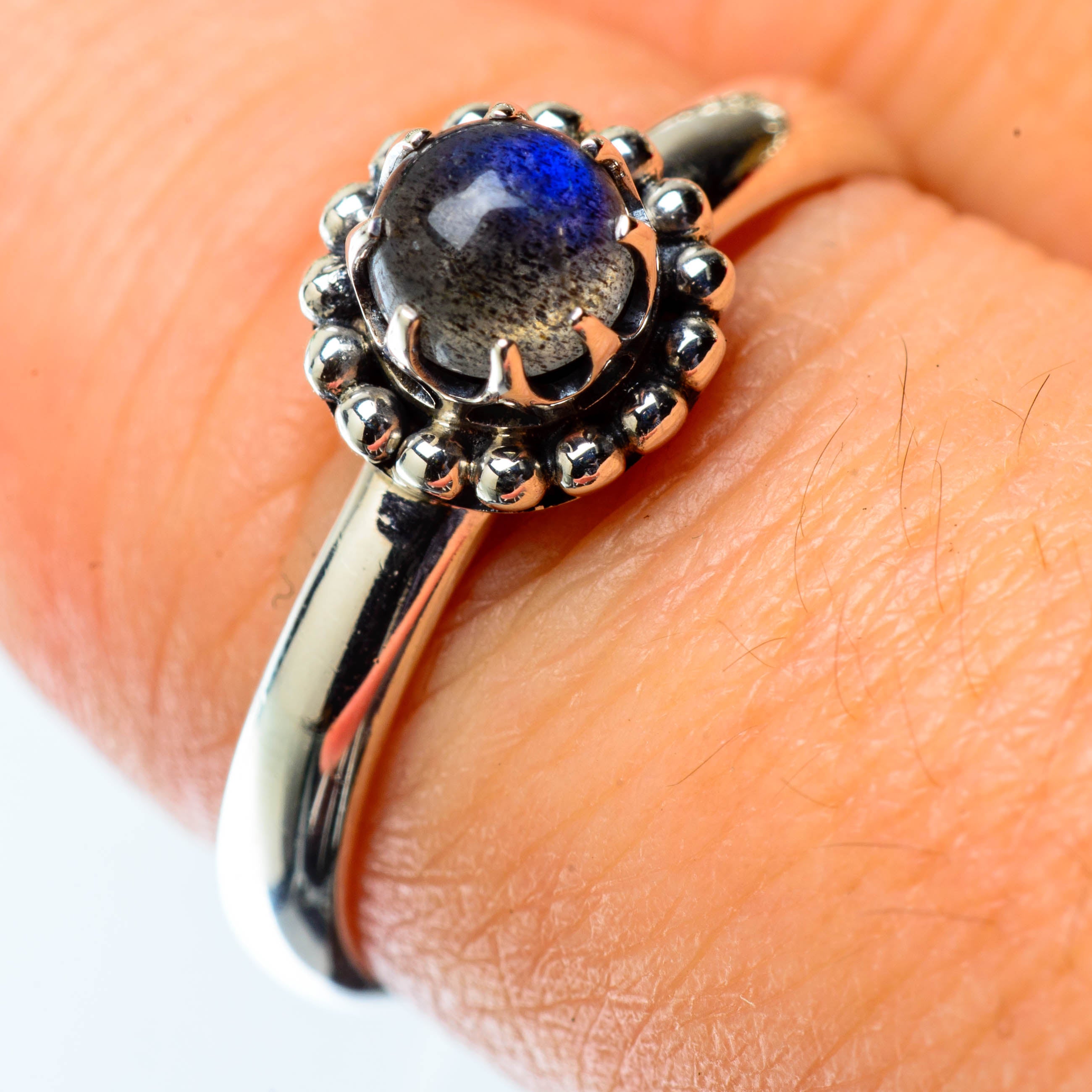 Labradorite Rings handcrafted by Anasilvercos - RING25363