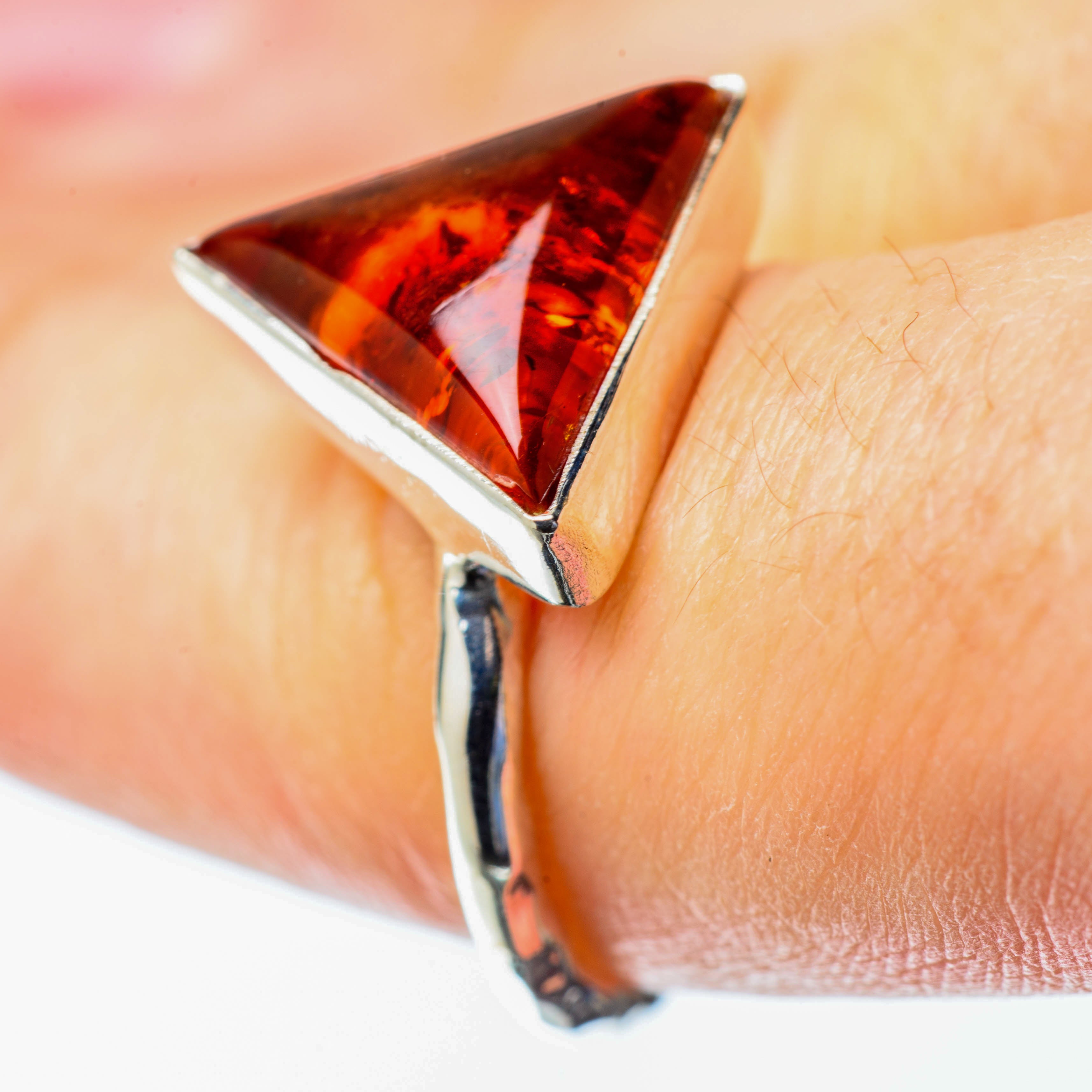 Baltic Amber Rings handcrafted by Anasilvercos - RING25597
