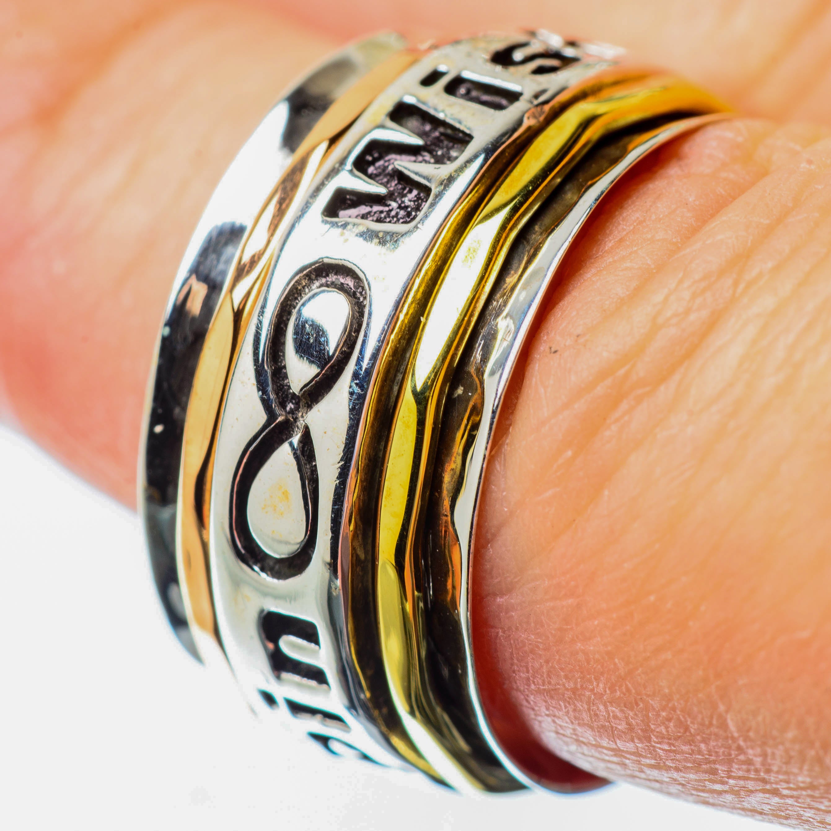 Meditation Spinner Rings handcrafted by Anasilvercos - RING25645