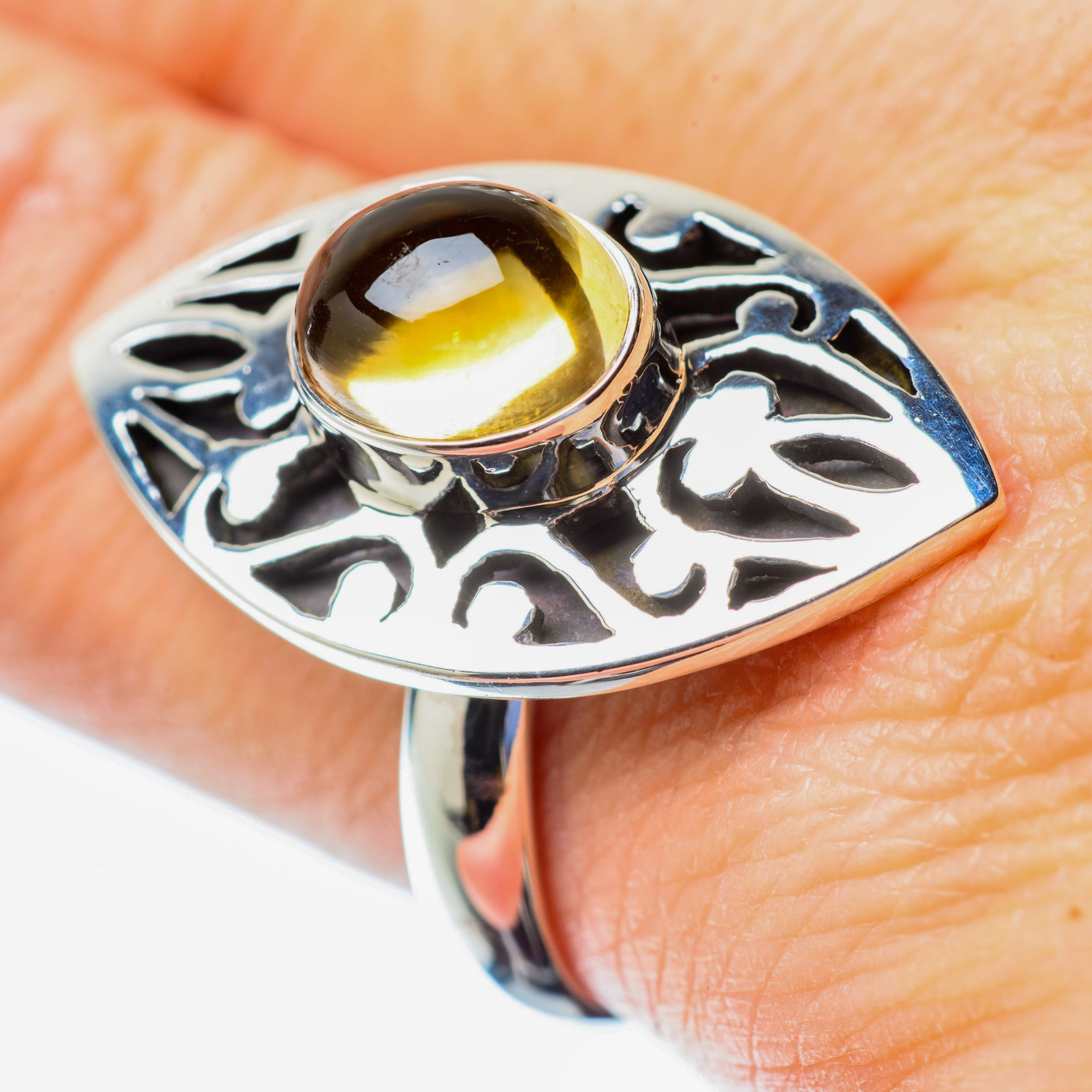 Citrine Rings handcrafted by Anasilvercos - RING25888