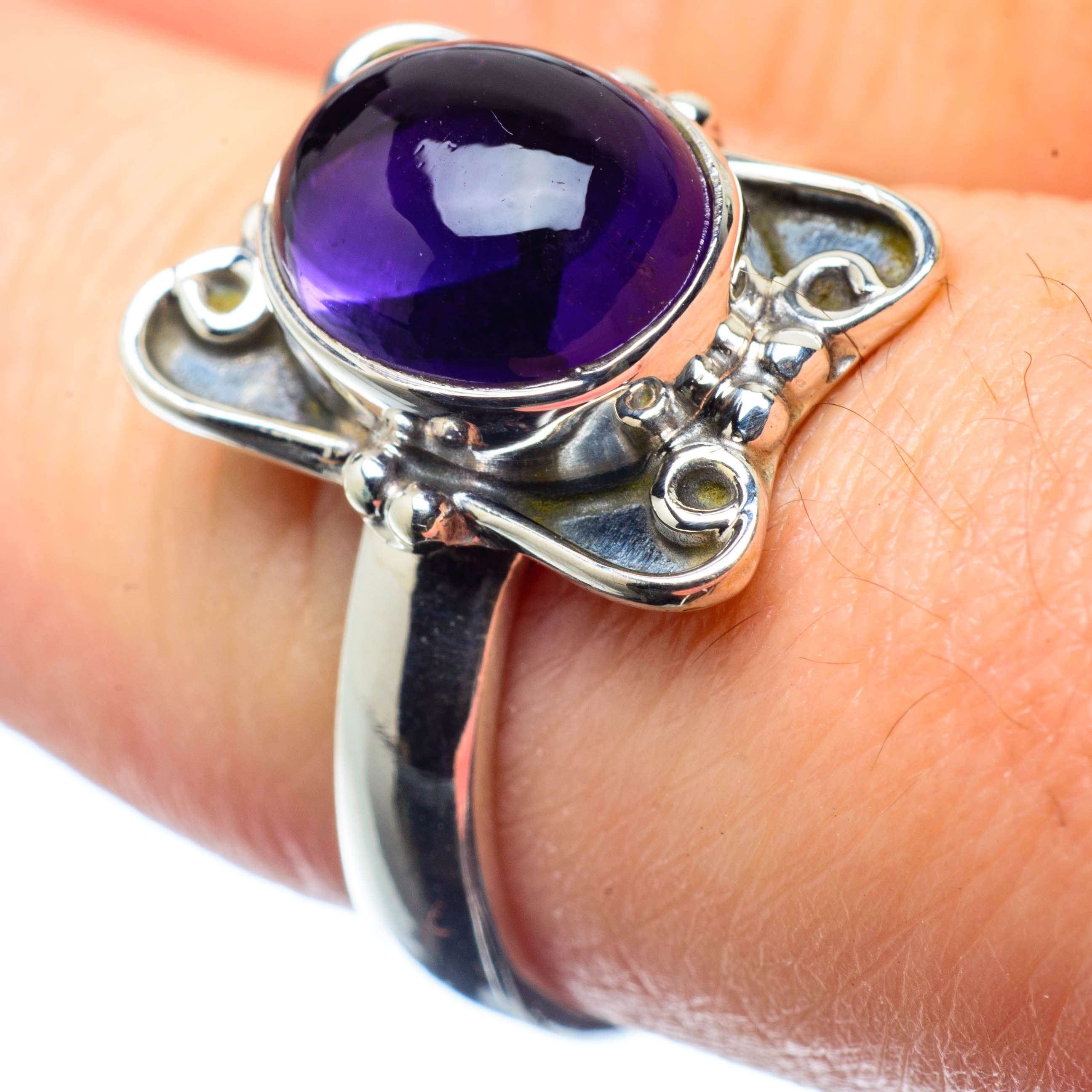 Amethyst Rings handcrafted by Anasilvercos - RING25990