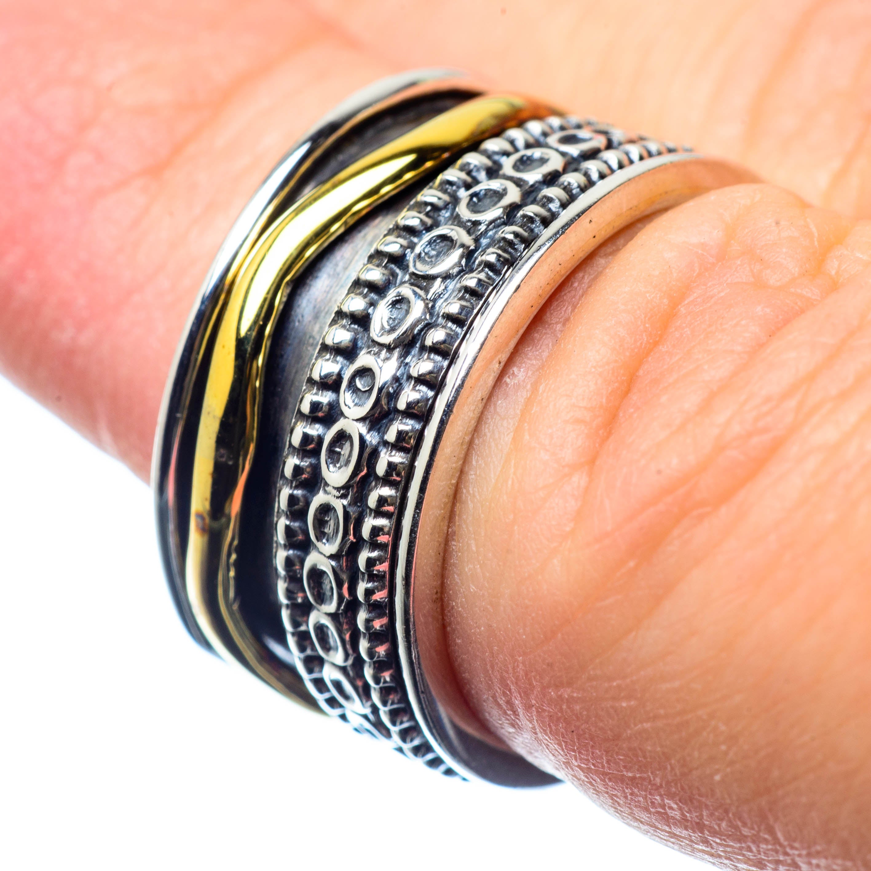 Meditation Spinner Rings handcrafted by Anasilvercos - RING25992
