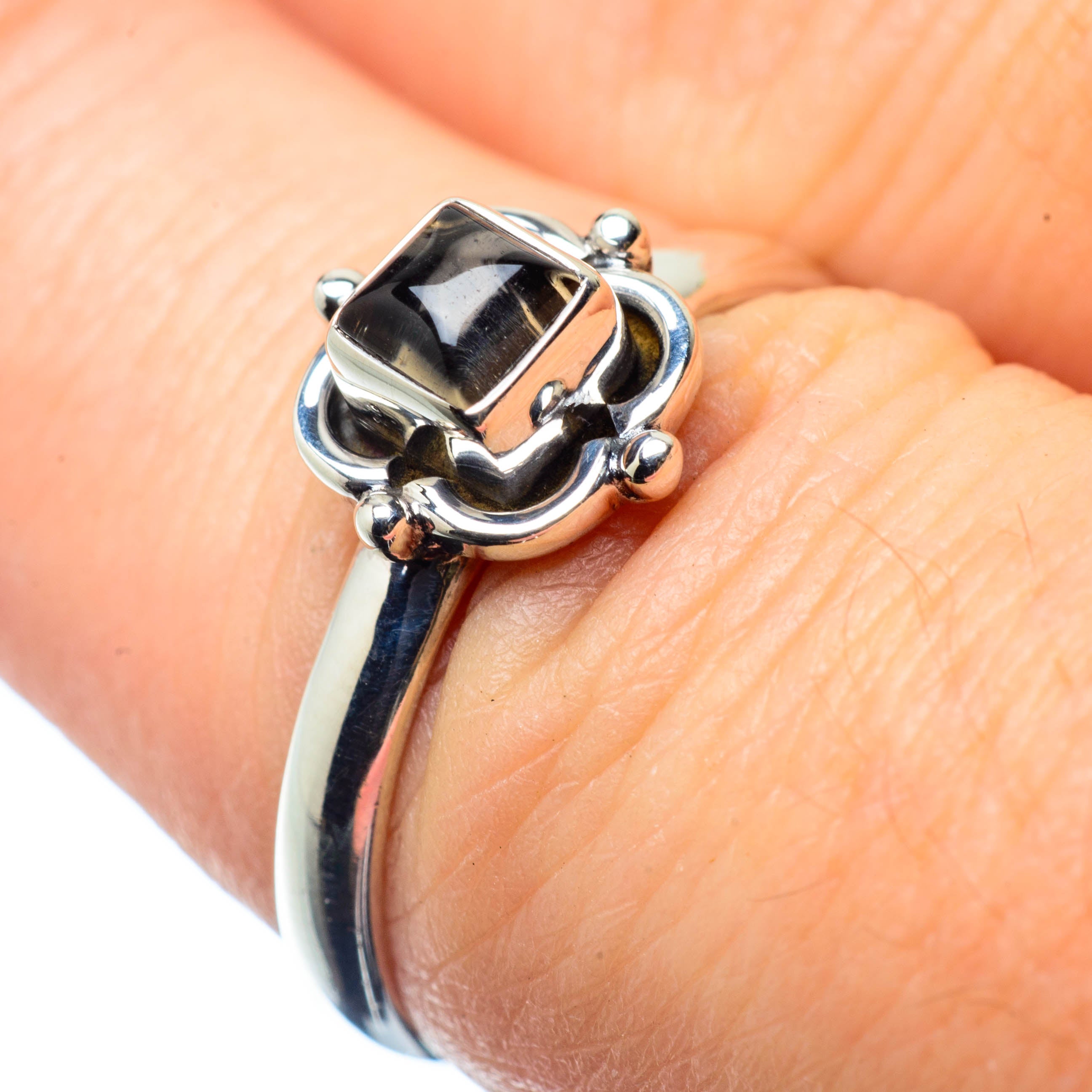 Smoky Quartz Rings handcrafted by Anasilvercos - RING26167
