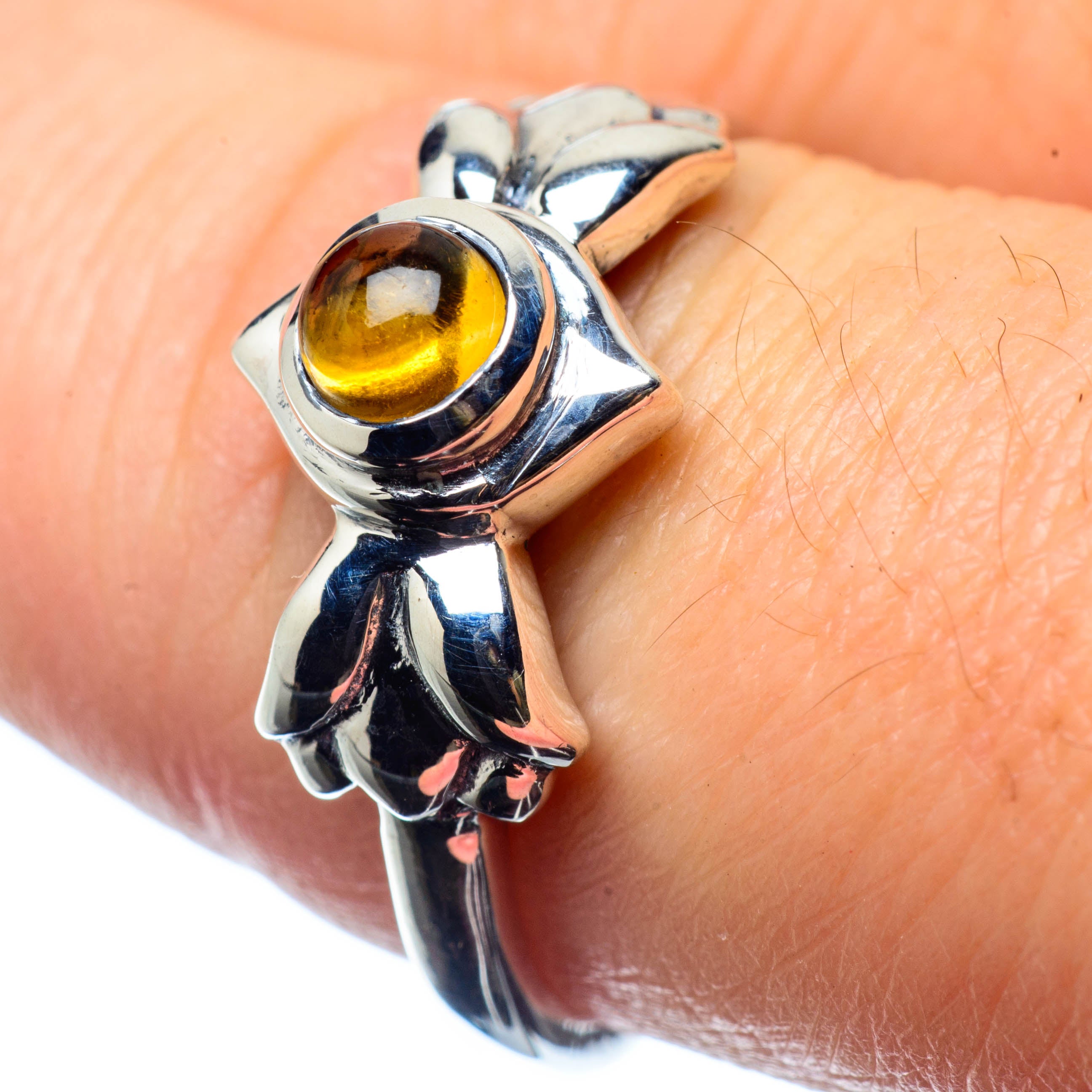 Citrine Rings handcrafted by Anasilvercos - RING26225