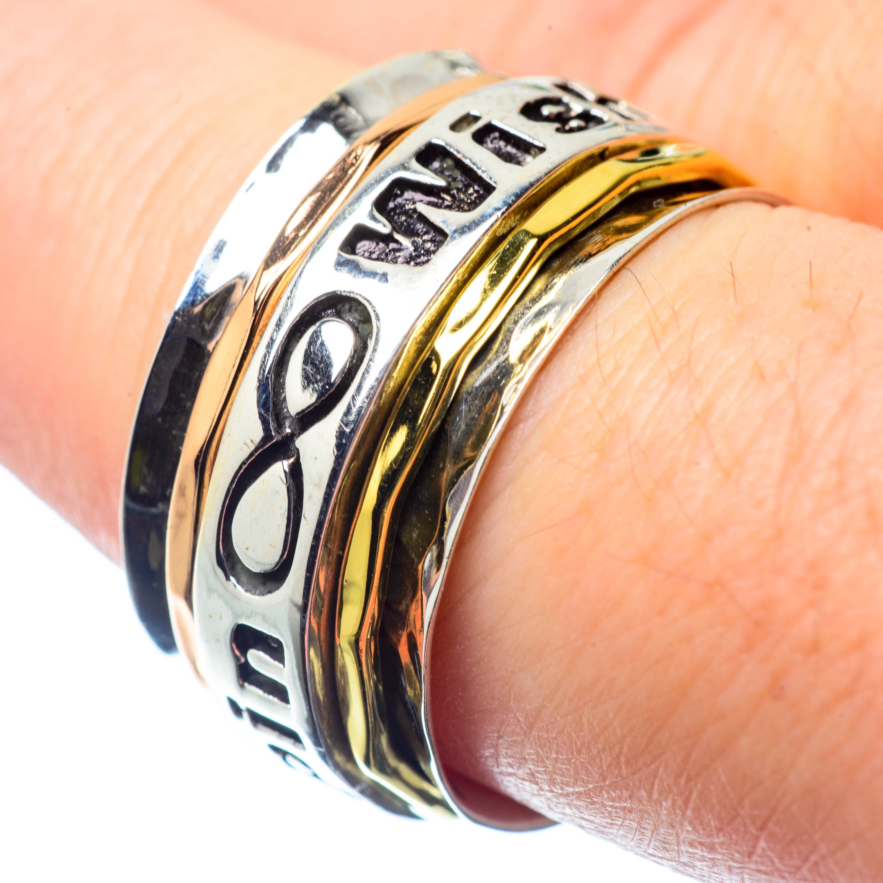 Meditation Spinner Rings handcrafted by Anasilvercos - RING26323