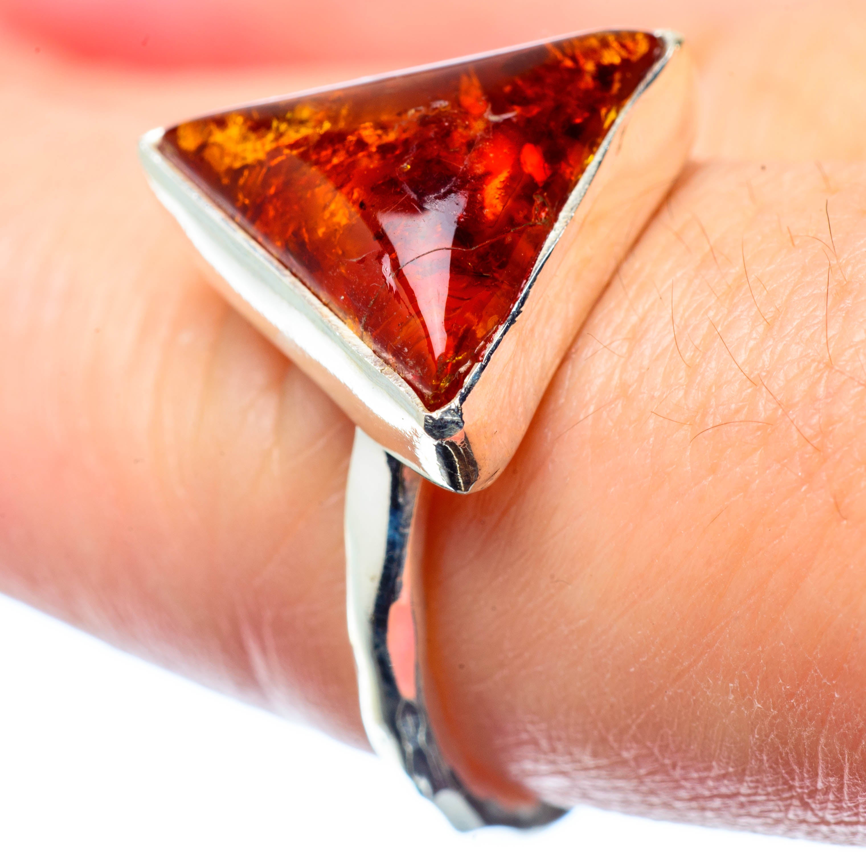 Baltic Amber Rings handcrafted by Anasilvercos - RING26355