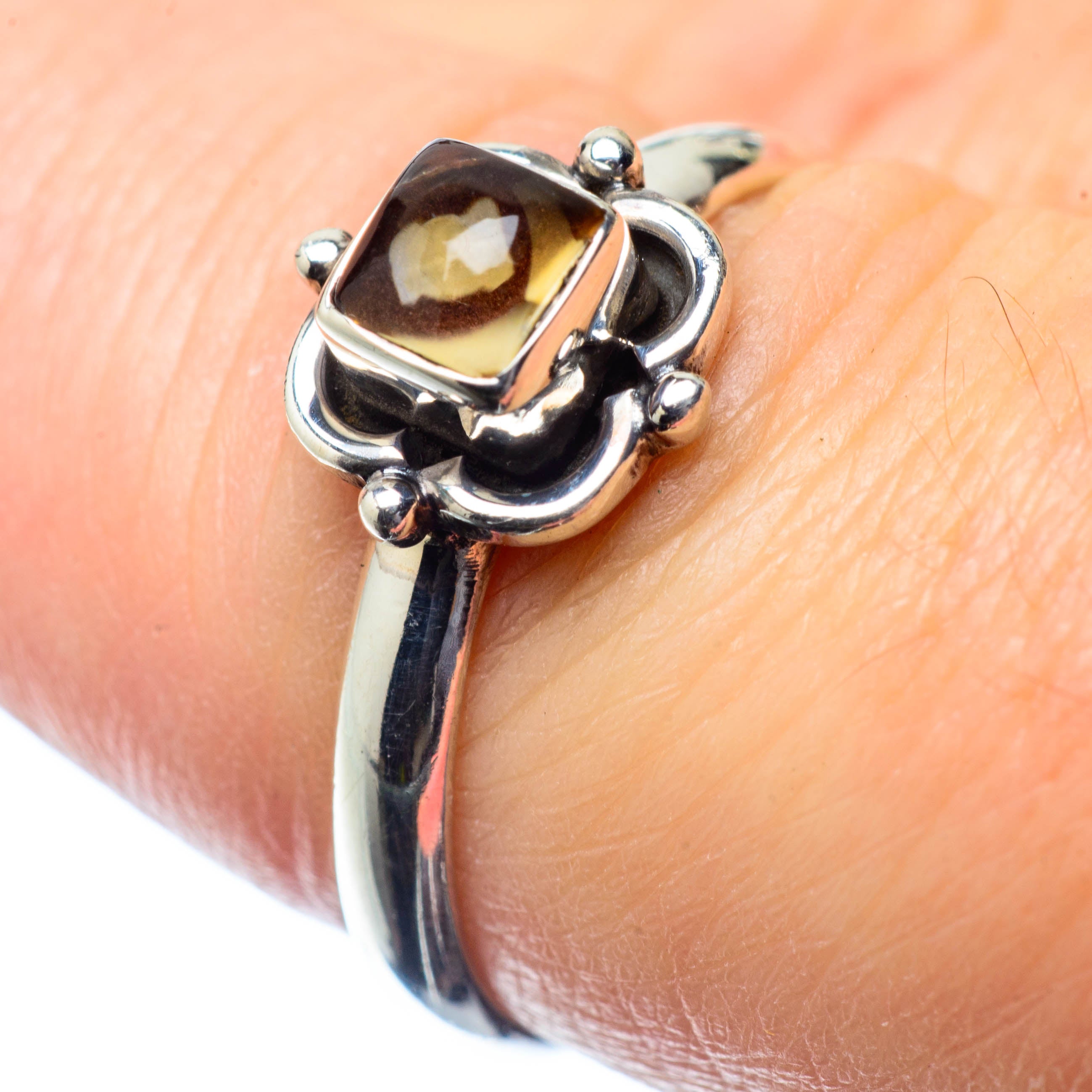 Smoky Quartz Rings handcrafted by Anasilvercos - RING26427