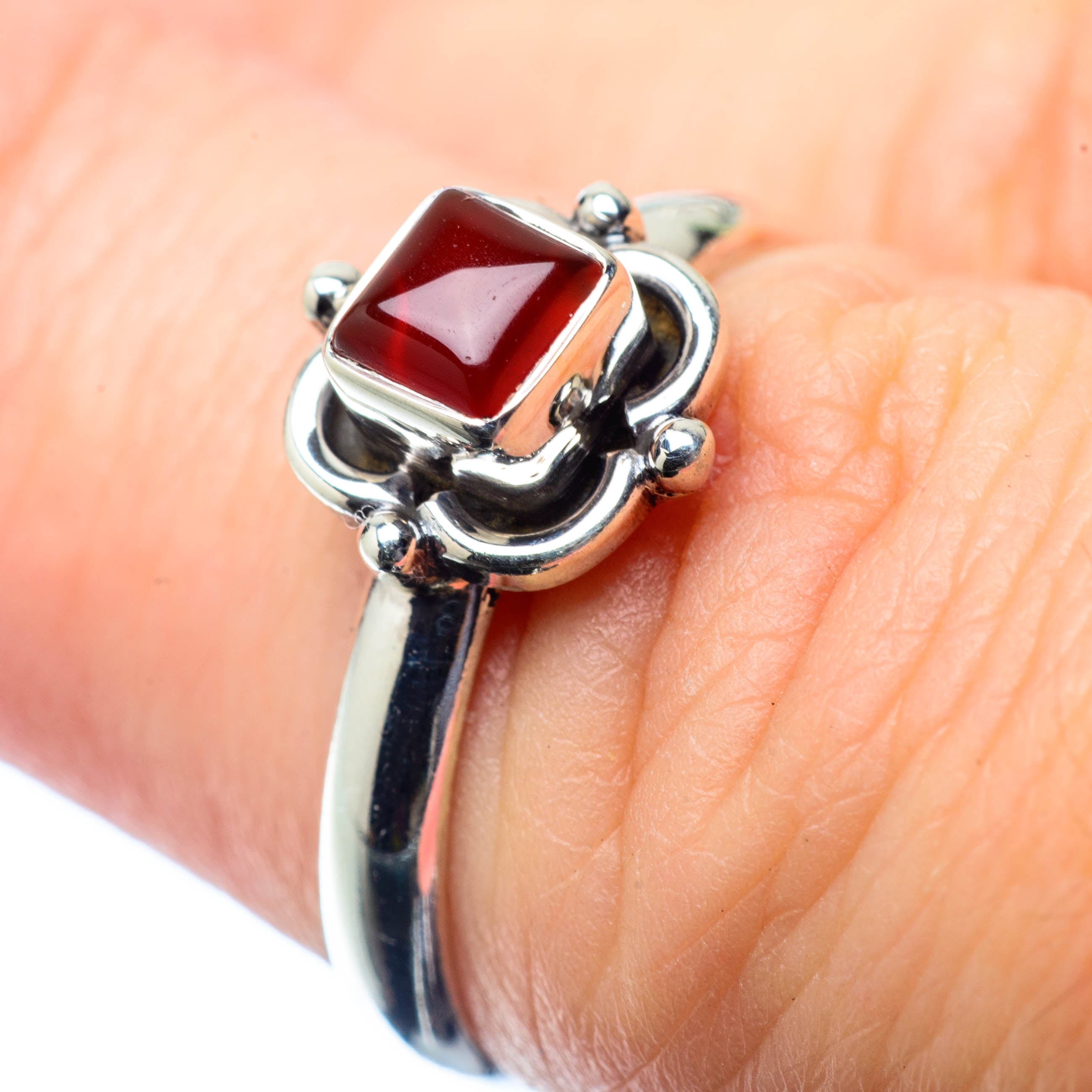 Red Onyx Rings handcrafted by Anasilvercos - RING26503