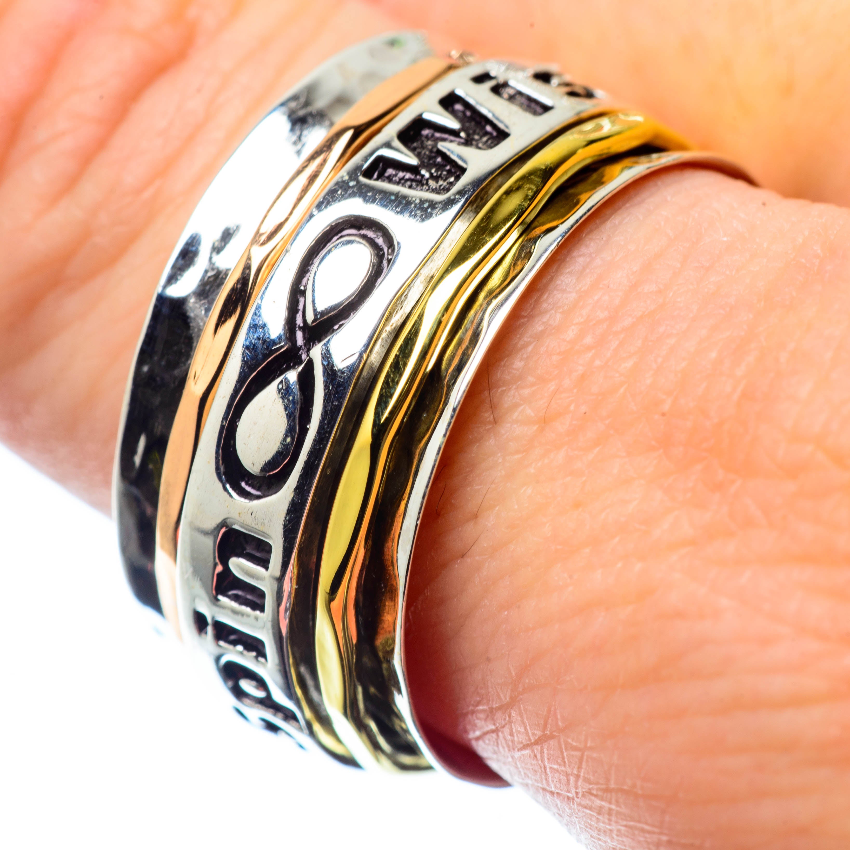 Meditation Spinner Rings handcrafted by Anasilvercos - RING26511