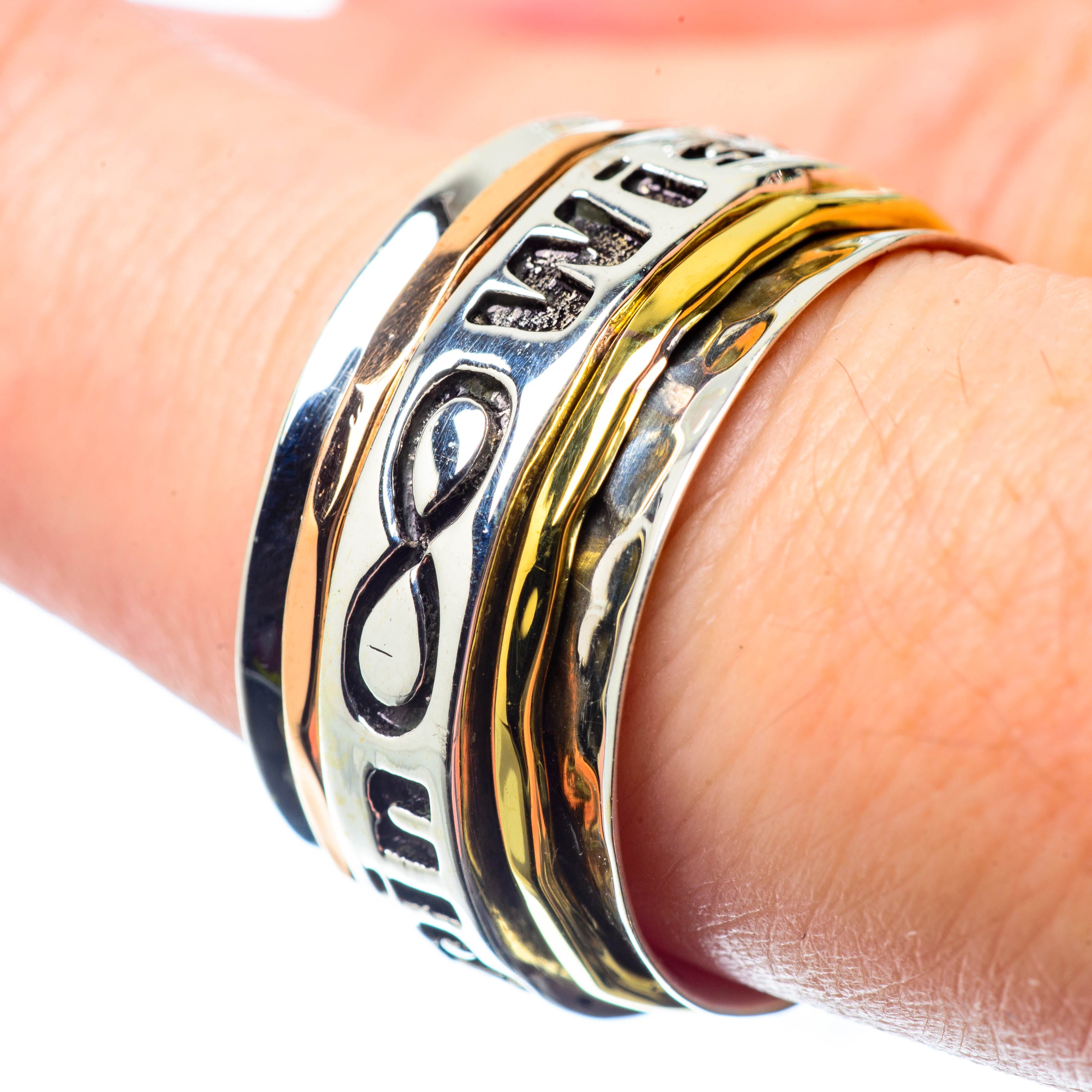 Meditation Spinner Rings handcrafted by Anasilvercos - RING26599