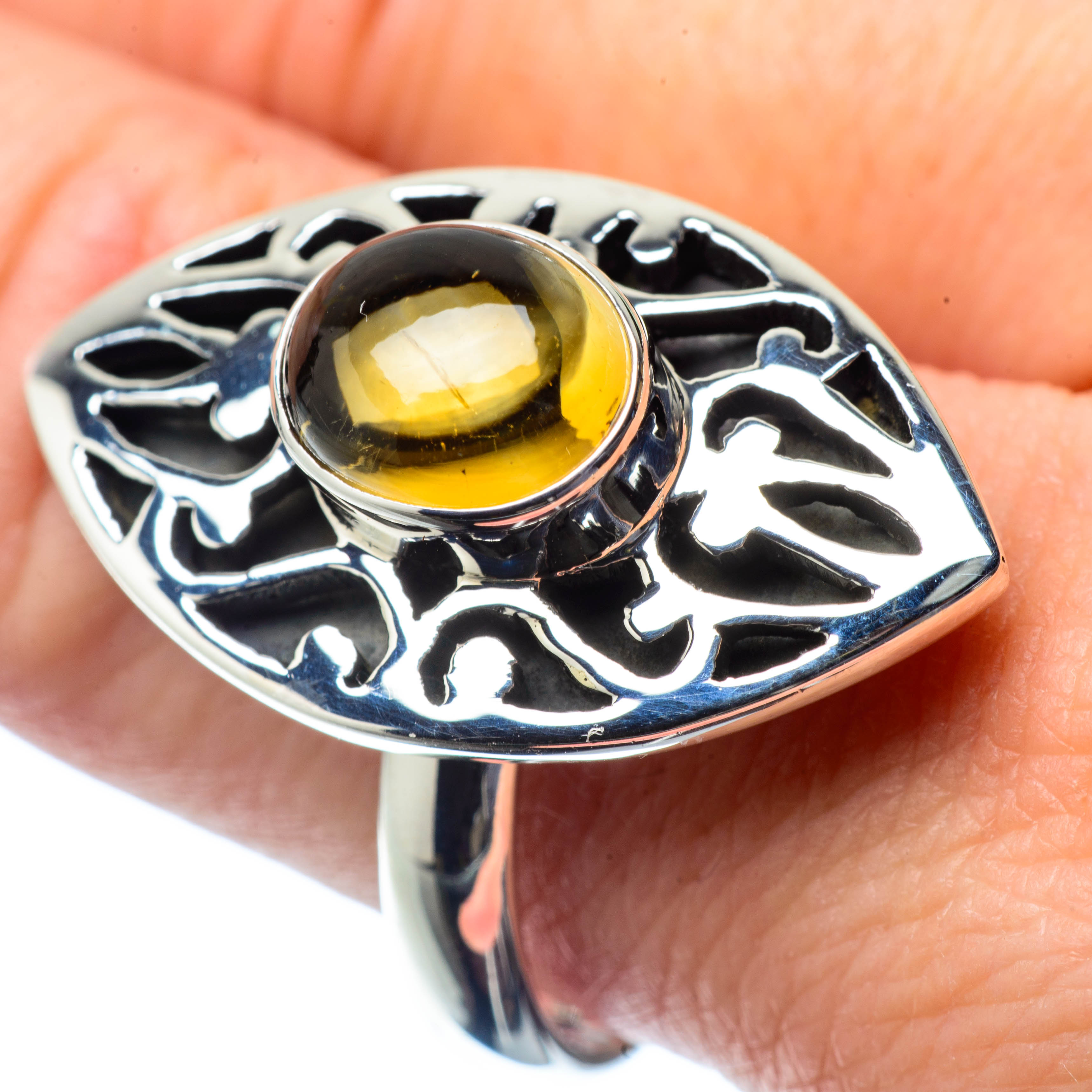 Citrine Rings handcrafted by Anasilvercos - RING26654