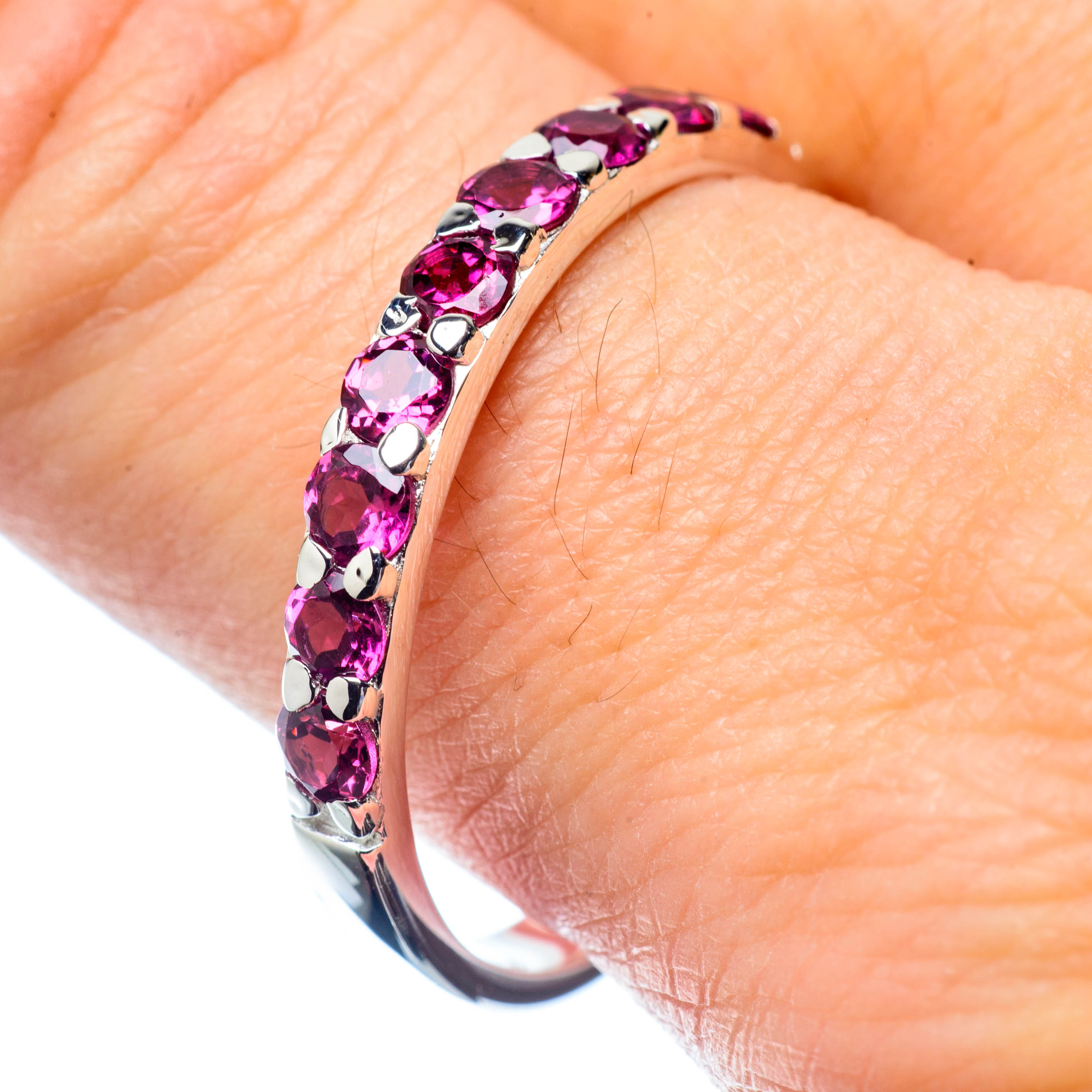Pink Tourmaline Rings handcrafted by Anasilvercos - RING26717