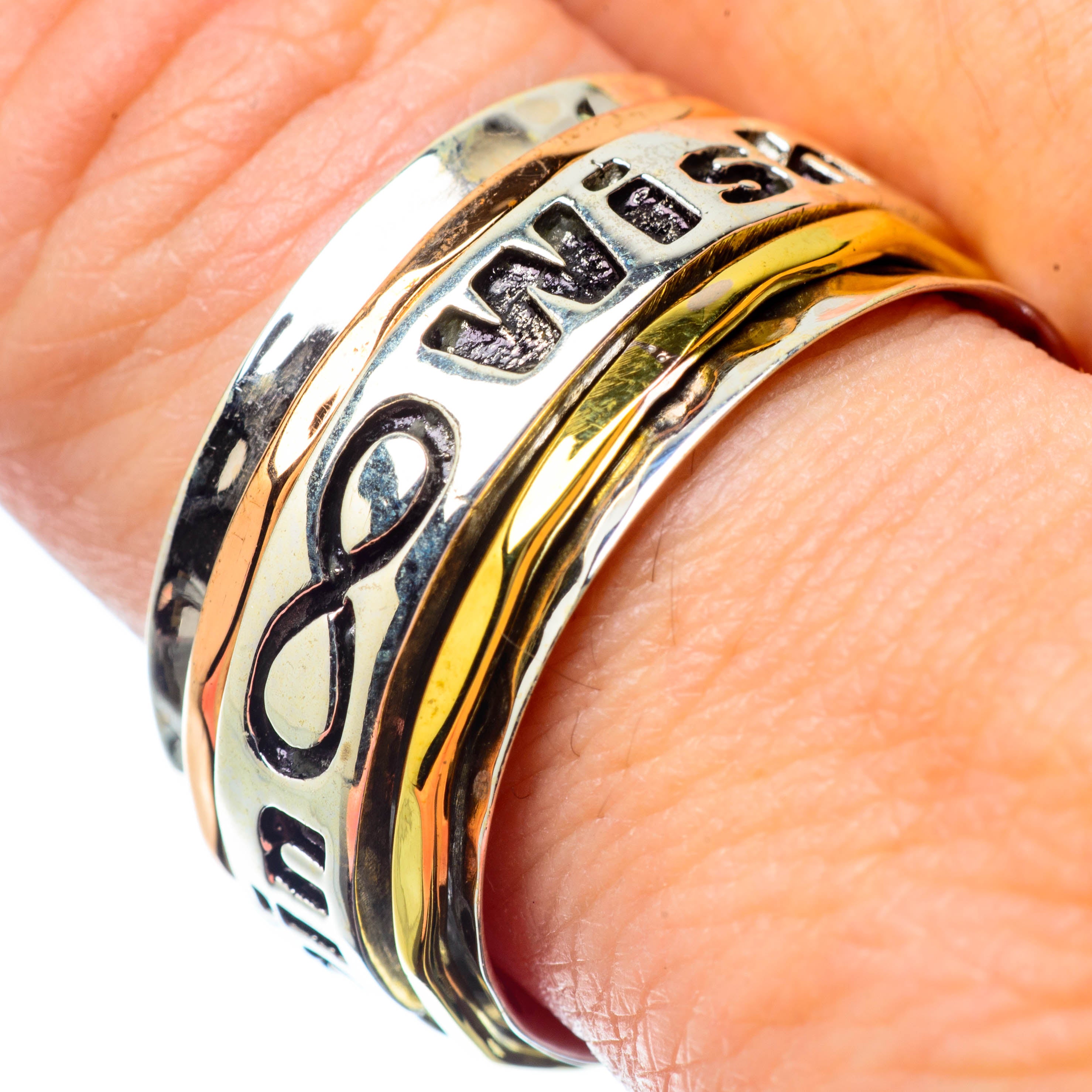Meditation Spinner Rings handcrafted by Anasilvercos - RING26971
