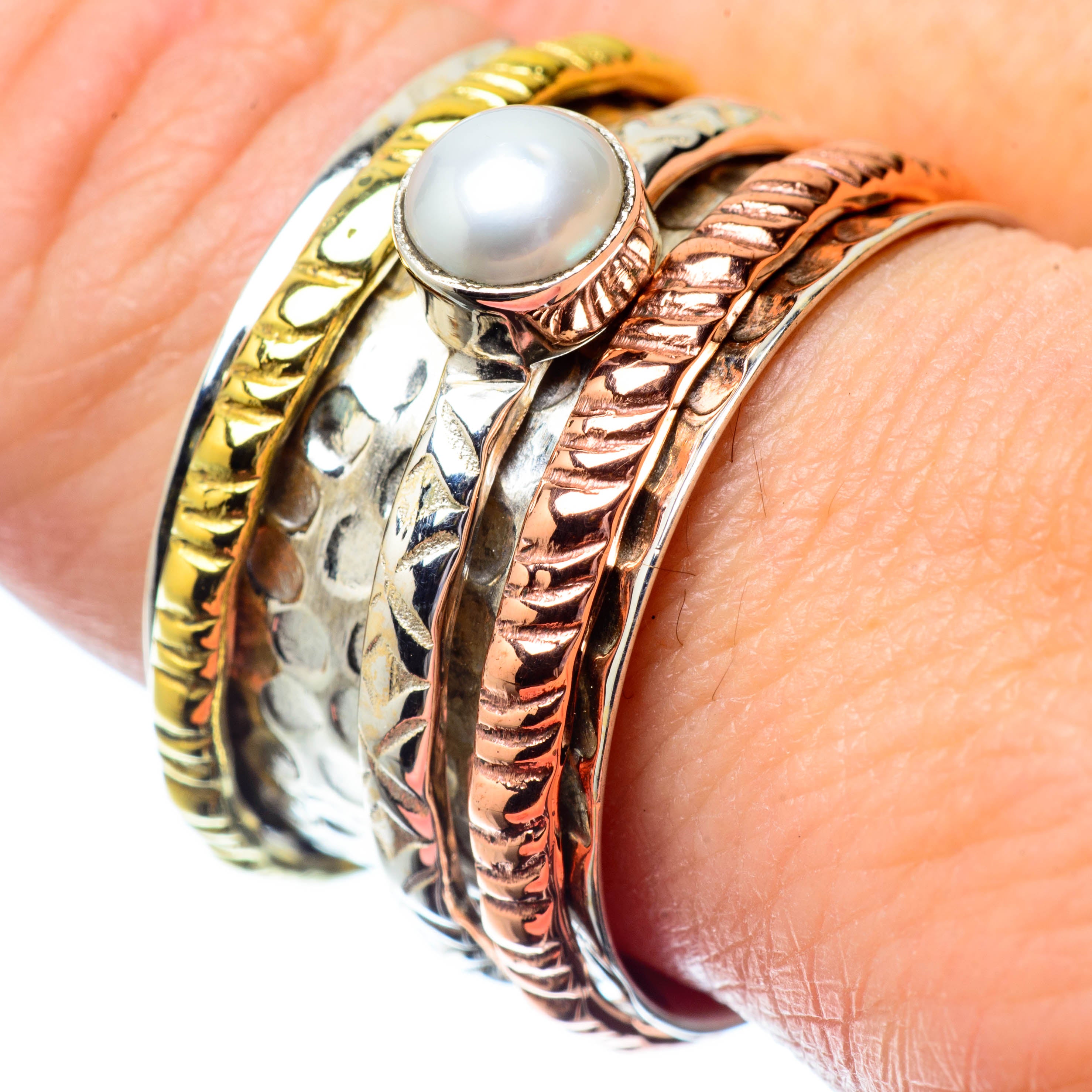 Cultured Pearl Rings handcrafted by Anasilvercos - RING26972