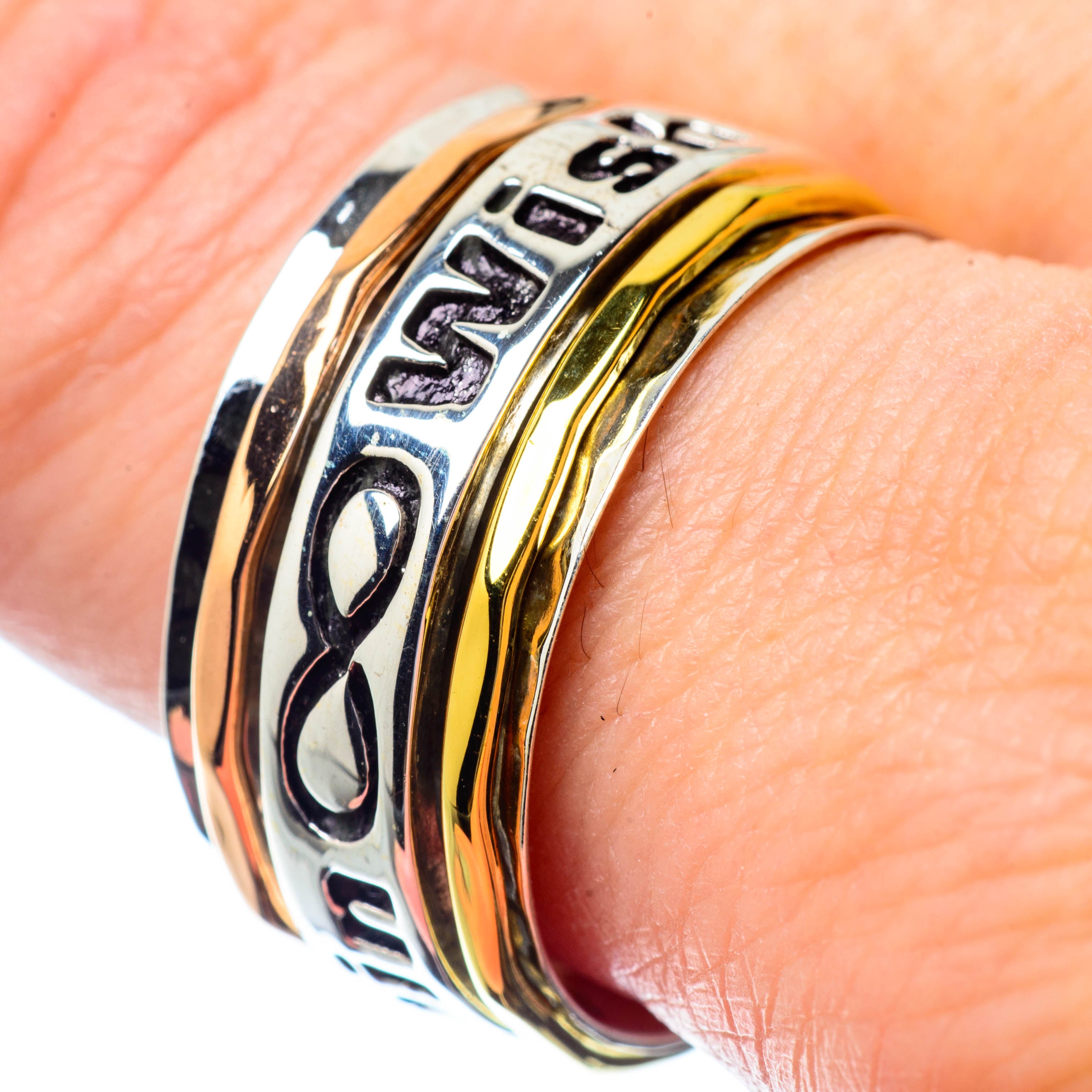 Meditation Spinner Rings handcrafted by Anasilvercos - RING27015