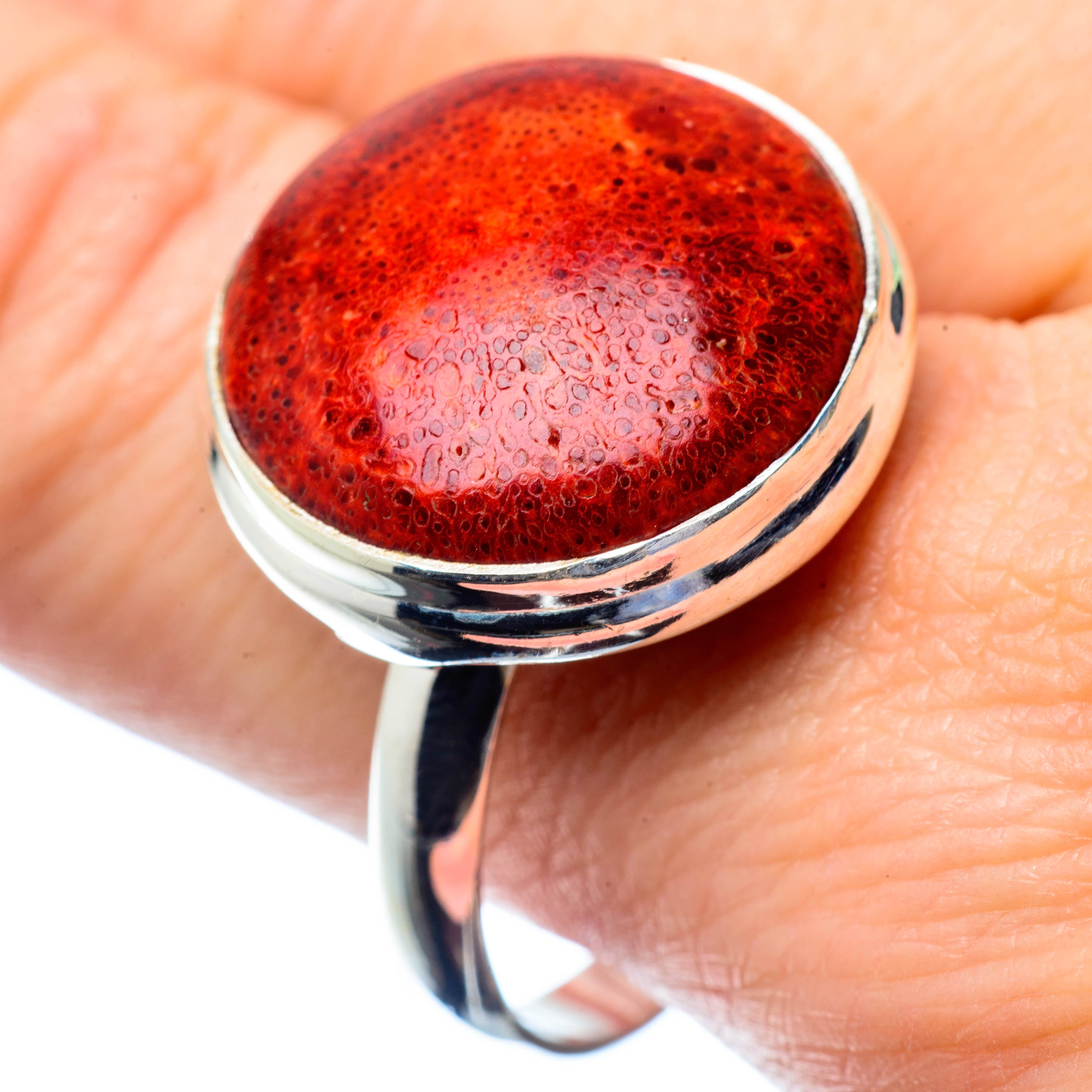 Sponge Coral Rings handcrafted by Anasilvercos - RING27056