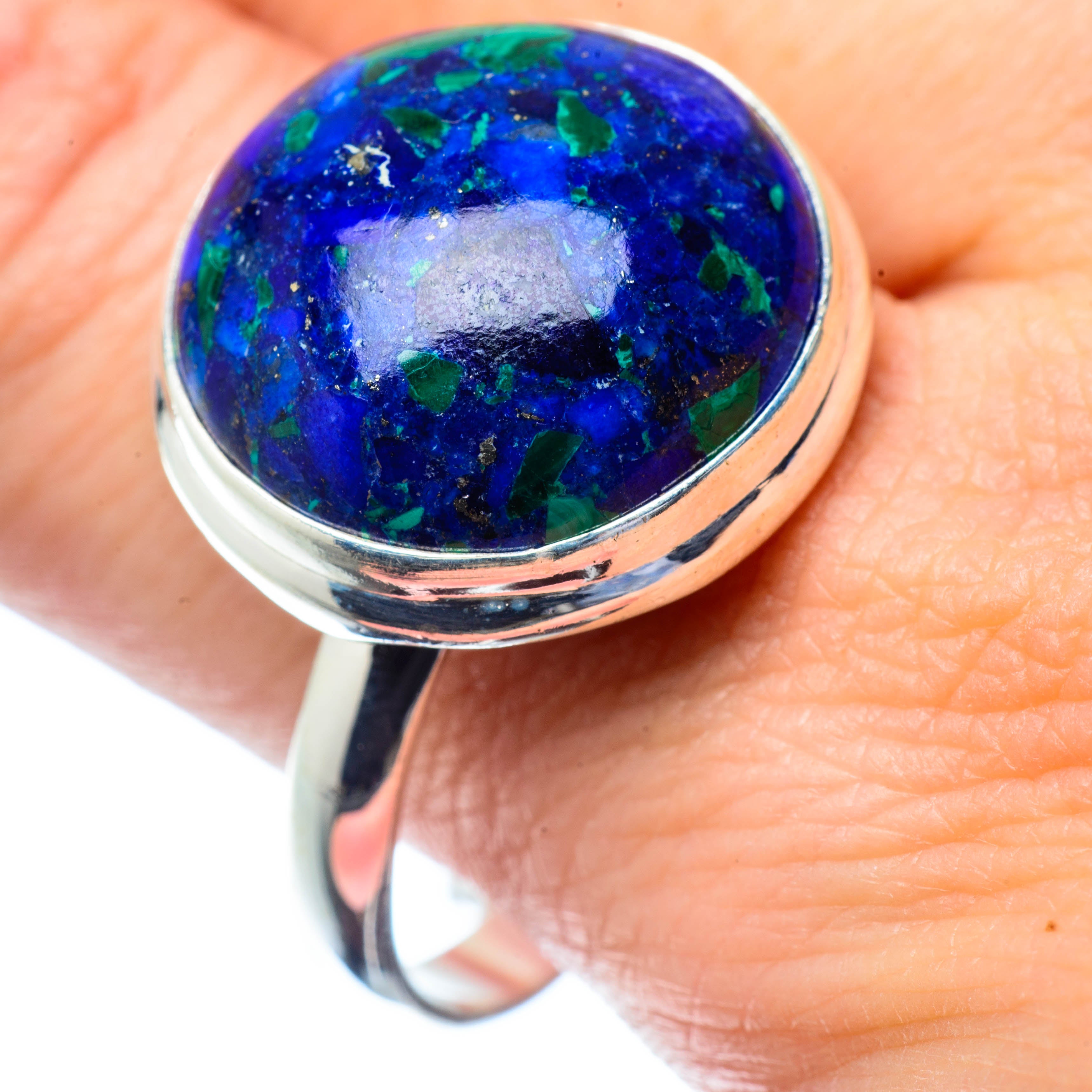 Azurite Rings handcrafted by Anasilvercos - RING27063