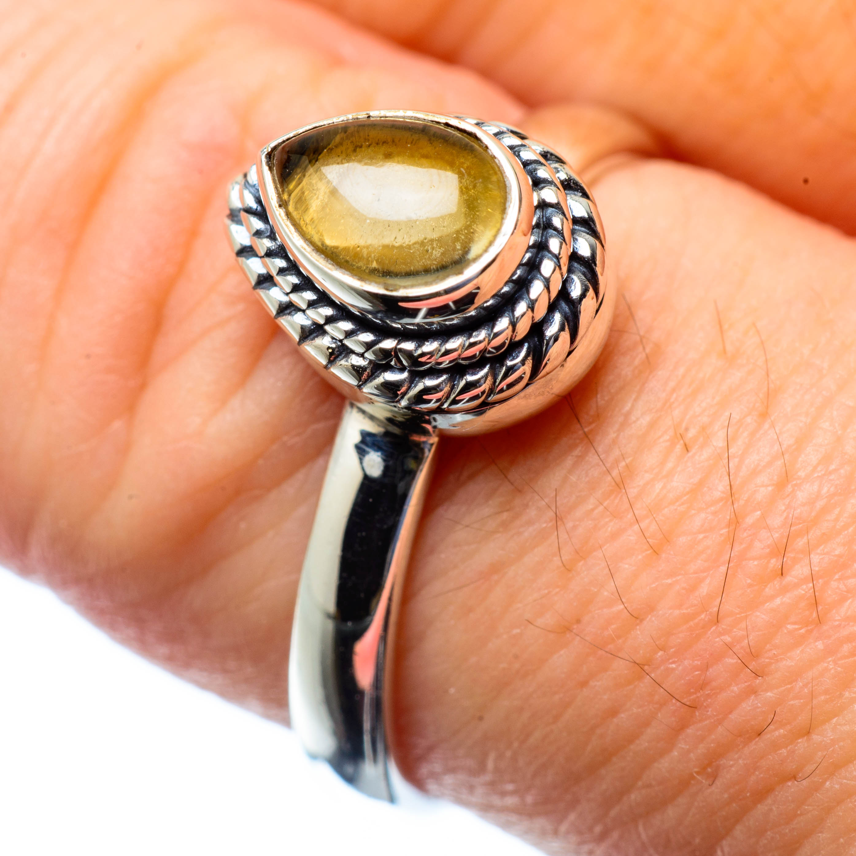 Citrine Rings handcrafted by Anasilvercos - RING27110