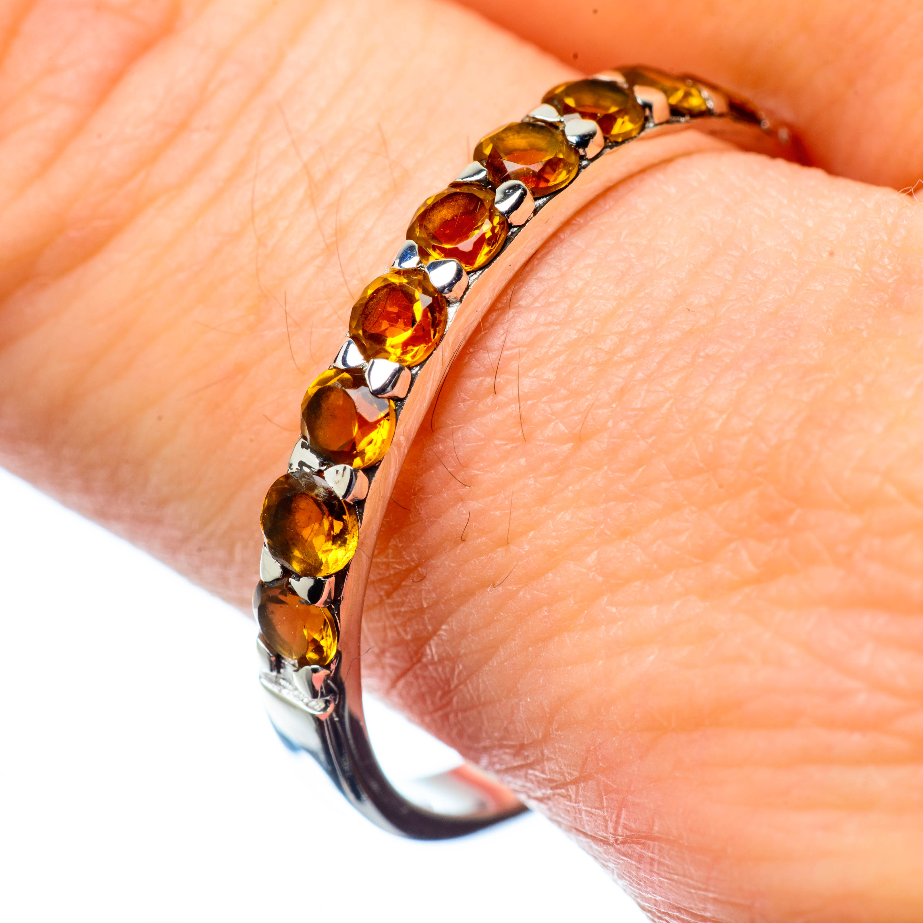 Citrine Rings handcrafted by Anasilvercos - RING27112