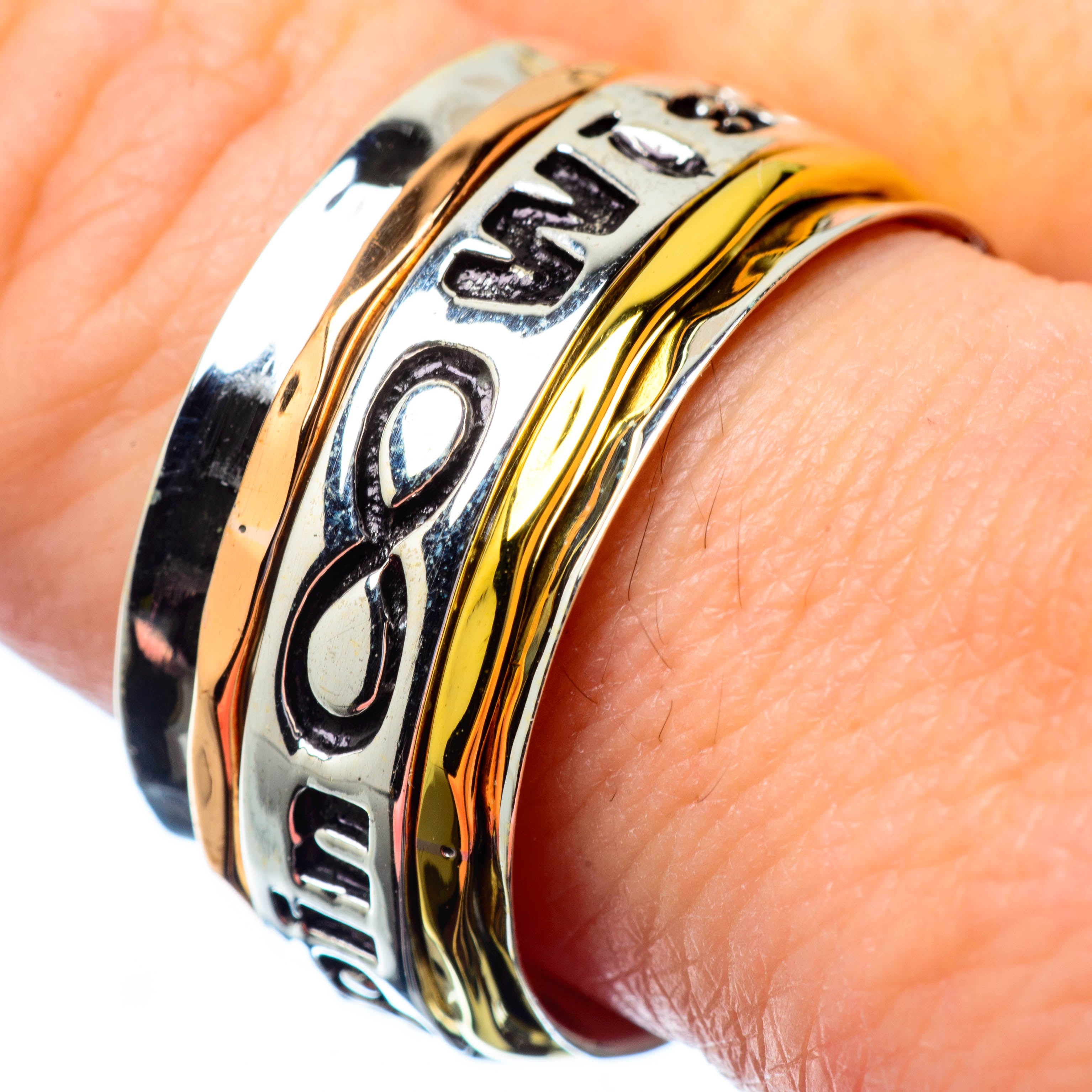 Meditation Spinner Rings handcrafted by Anasilvercos - RING27120