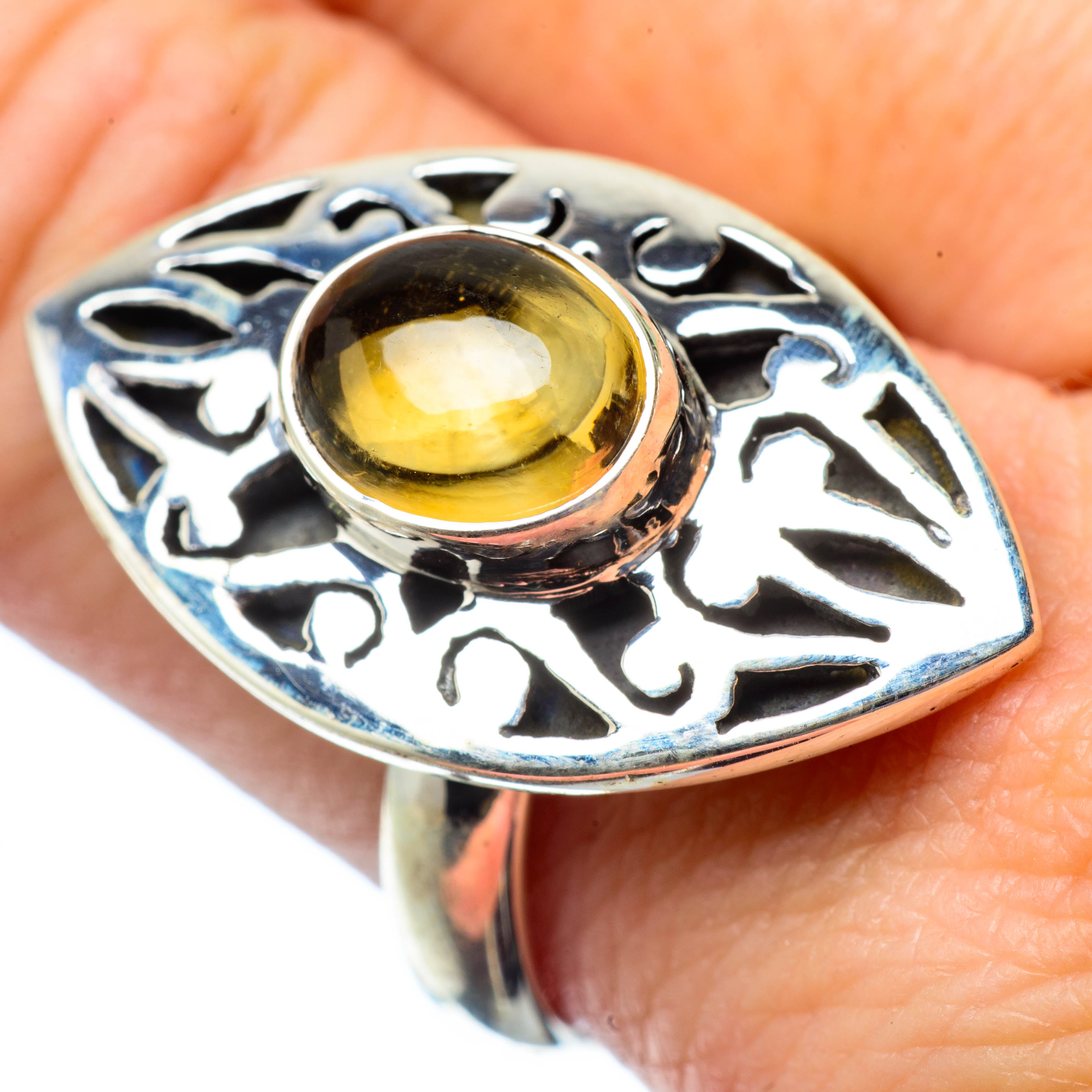 Citrine Rings handcrafted by Anasilvercos - RING27354
