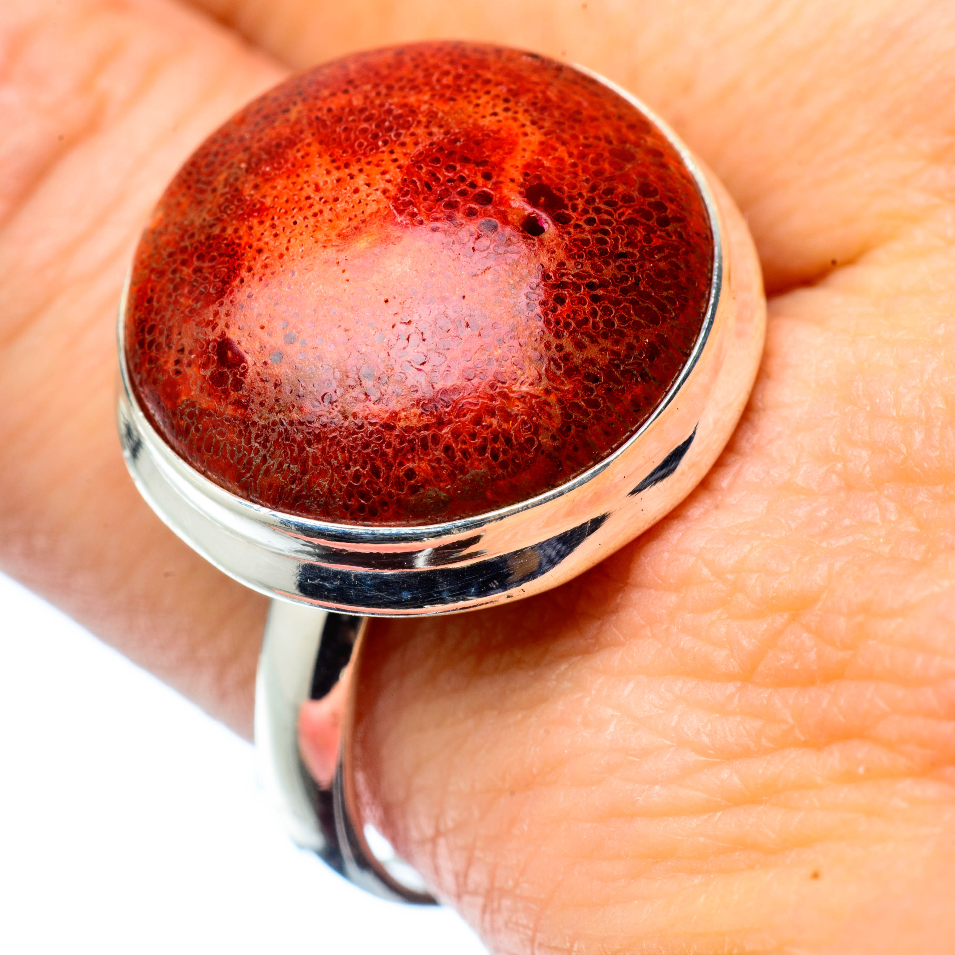 Sponge Coral Rings handcrafted by Anasilvercos - RING27854