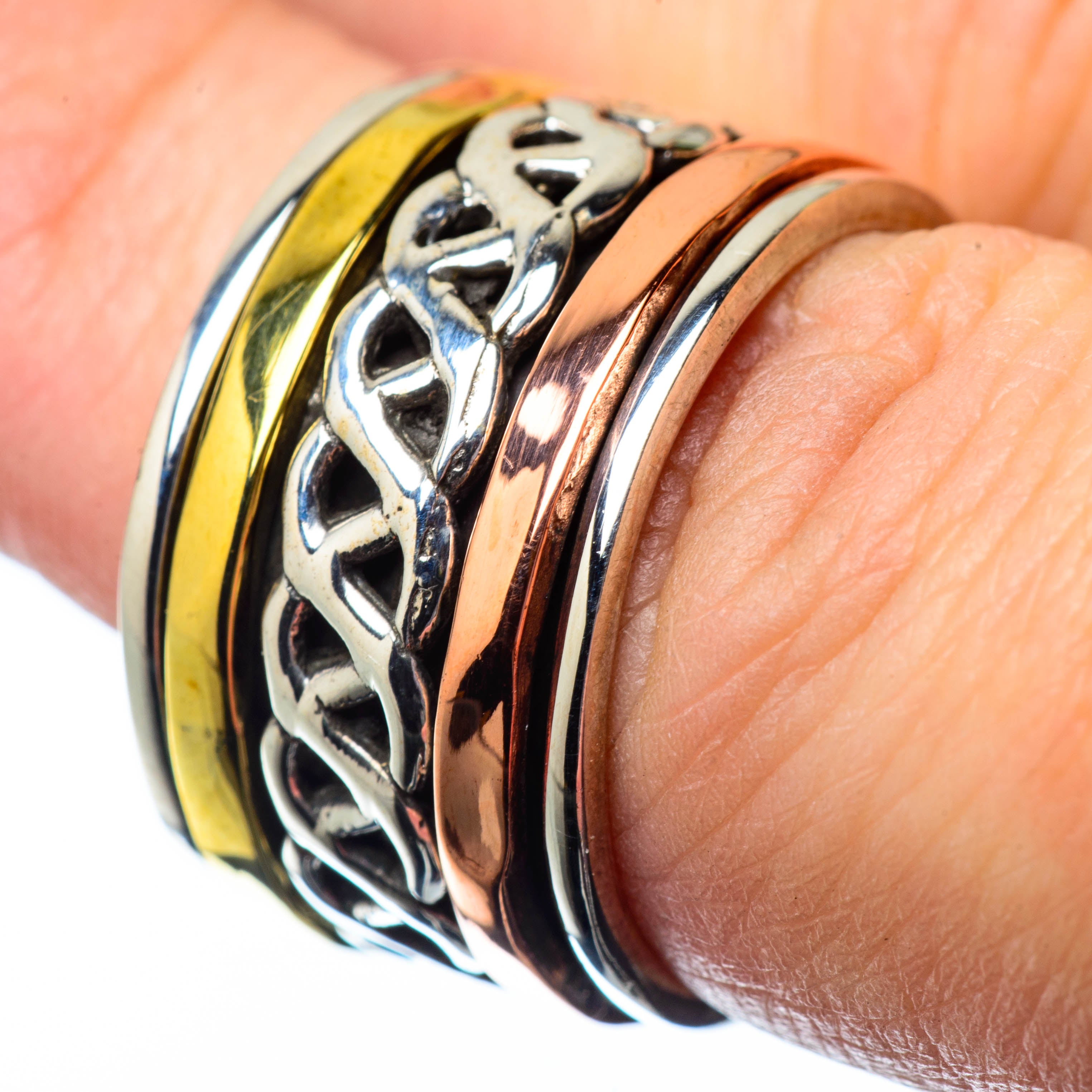 Meditation Spinner Rings handcrafted by Anasilvercos - RING27973