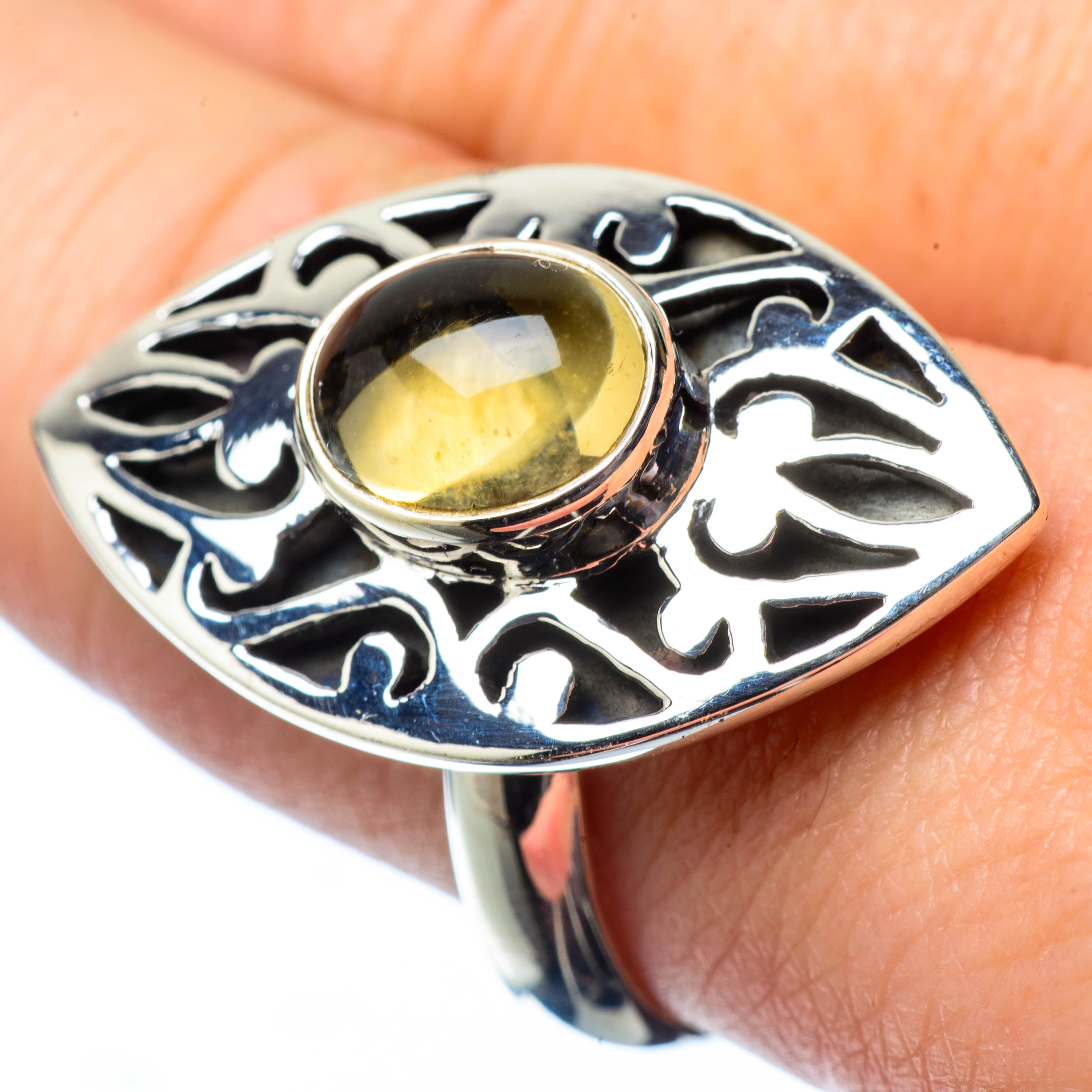 Citrine Rings handcrafted by Anasilvercos - RING28163