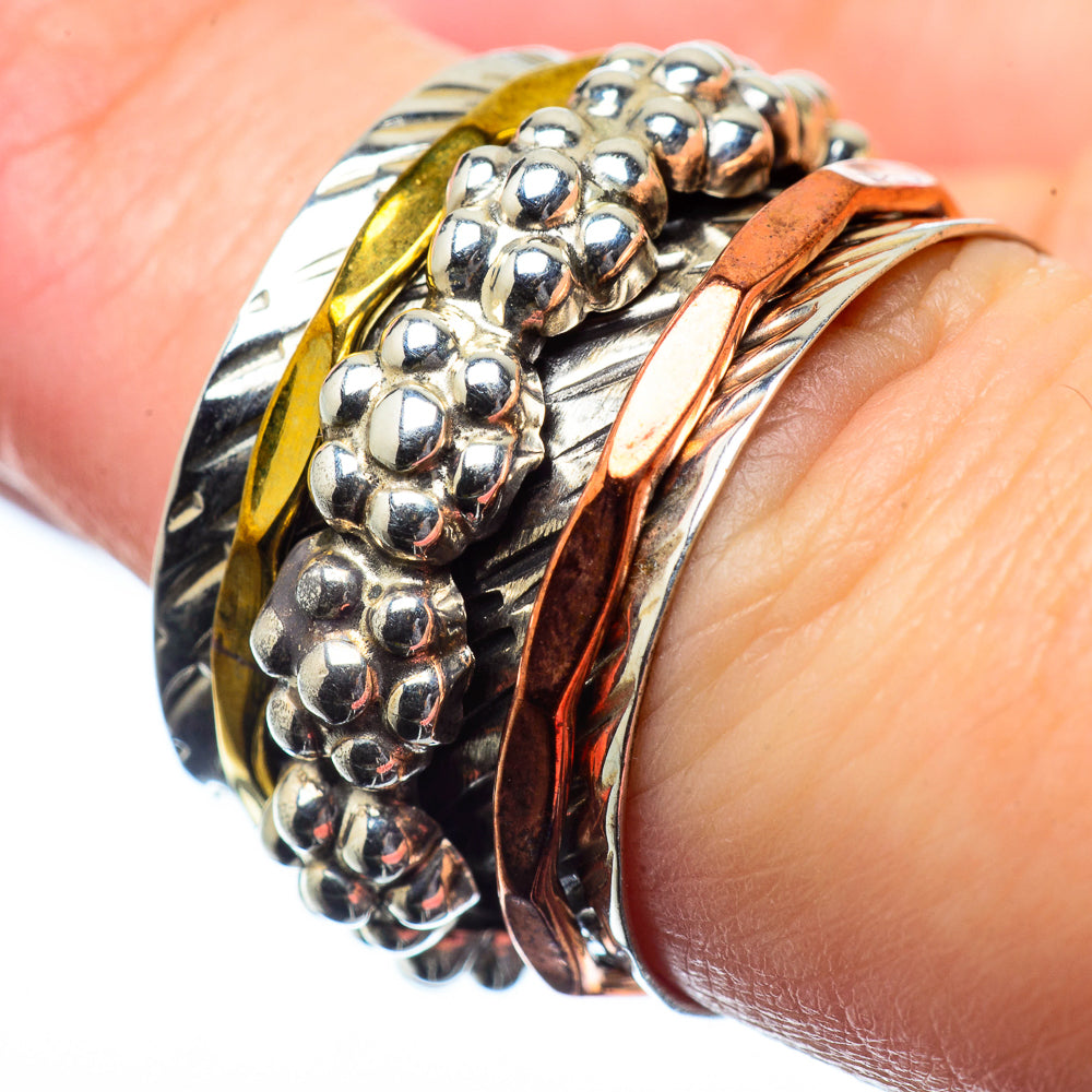 Meditation Spinner Rings handcrafted by Anasilvercos - RING28406
