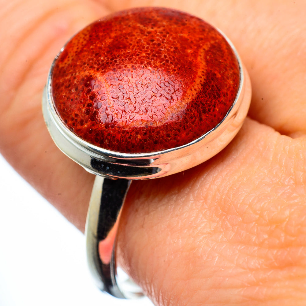 Sponge Coral Rings handcrafted by Anasilvercos - RING28488