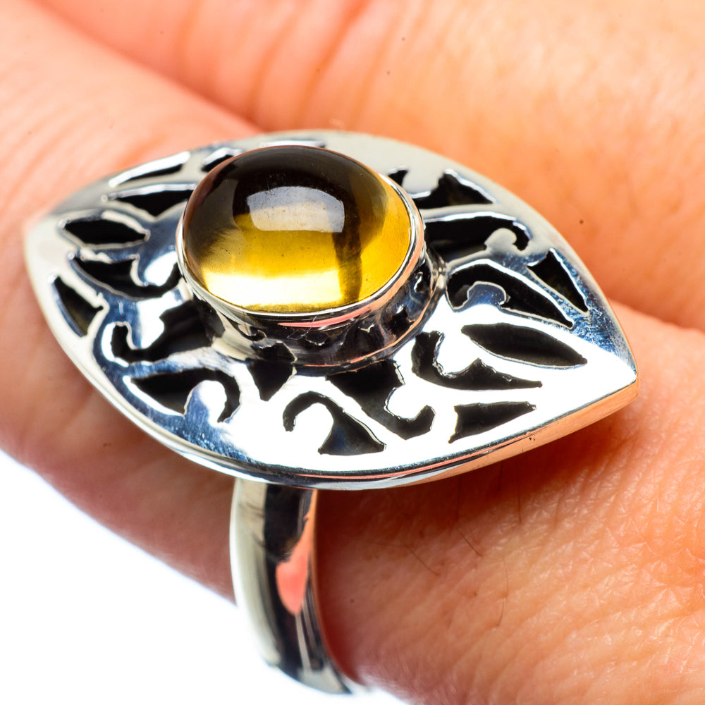 Citrine Rings handcrafted by Anasilvercos - RING28489