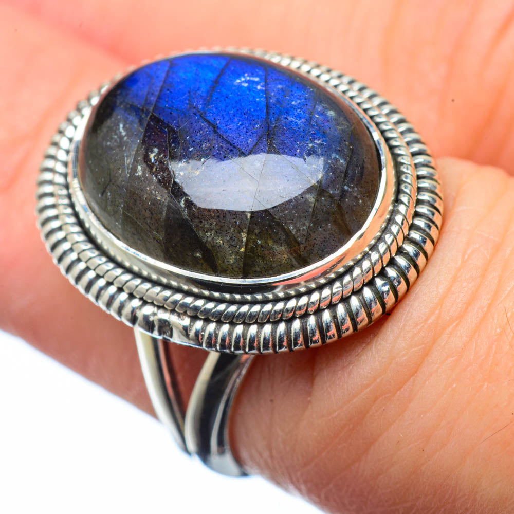 Labradorite Rings handcrafted by Anasilvercos - RING28577