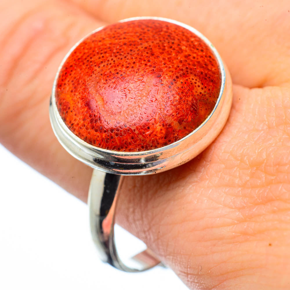 Sponge Coral Rings handcrafted by Anasilvercos - RING28836